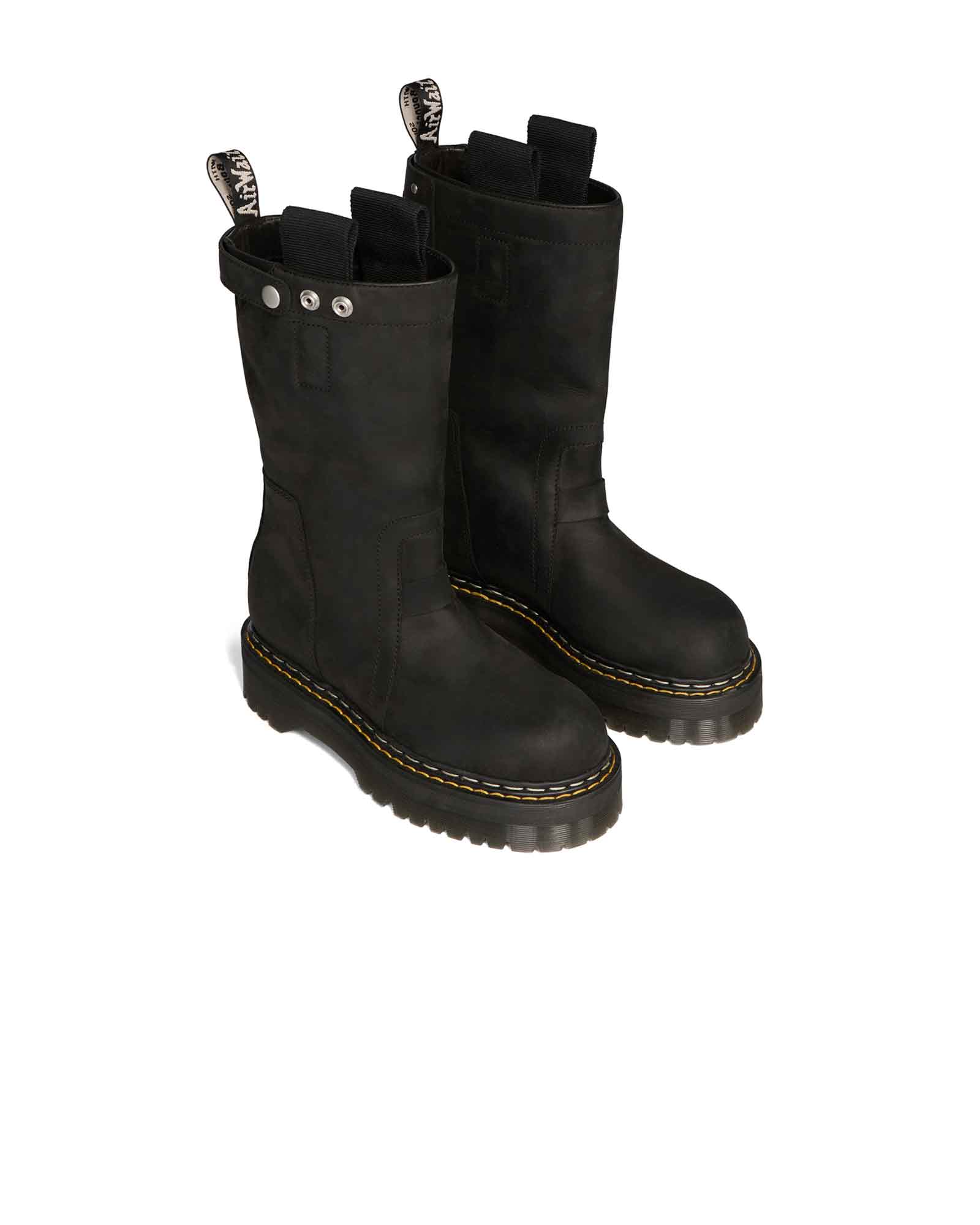 RICK OWENS・rick owens -  QUAD SOLE PULL ON BOOT / BLACK