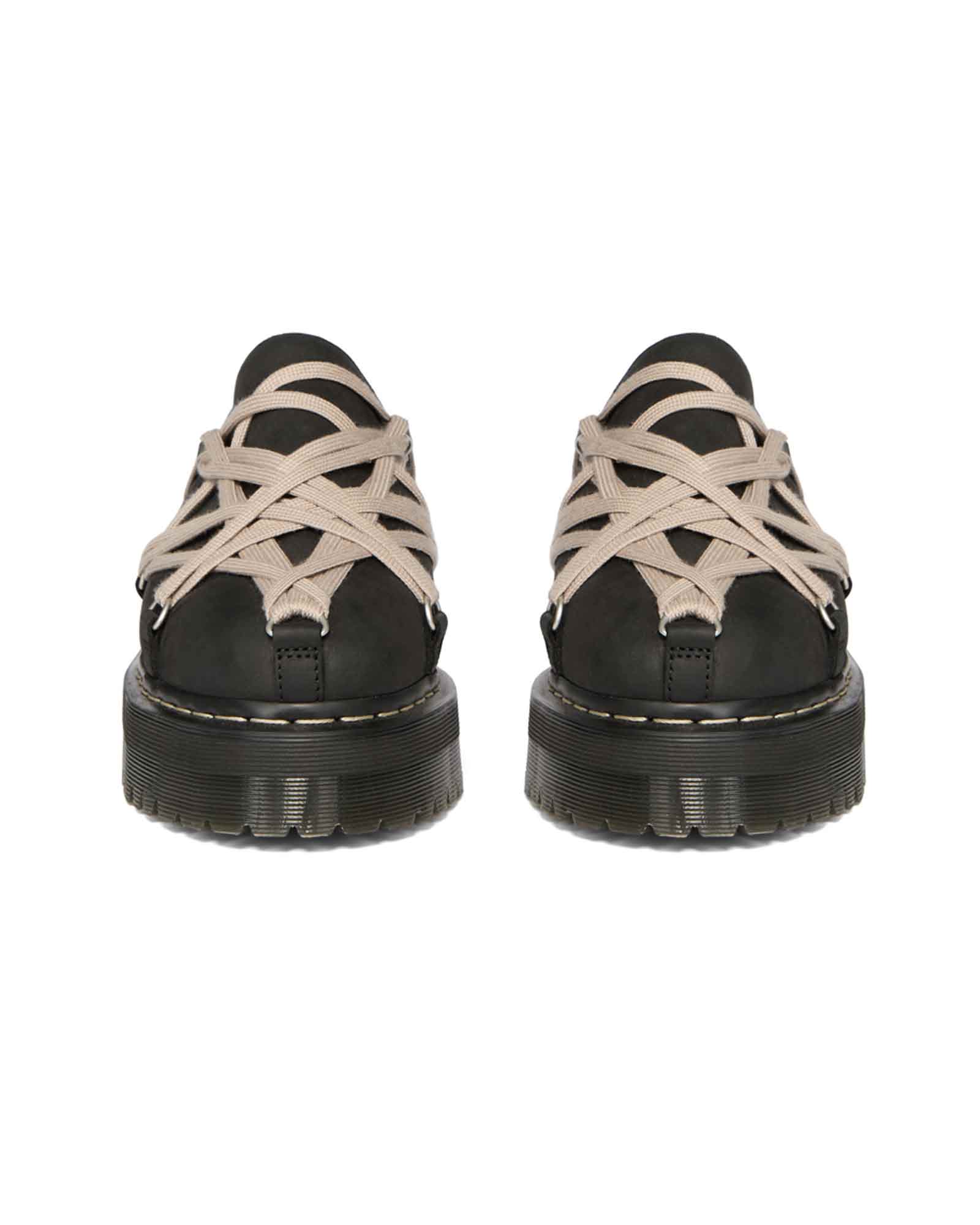 RICK OWENS・リック オウエンス - ブーツ QUAD SOLE MEGALACE® MULE / BLACK
