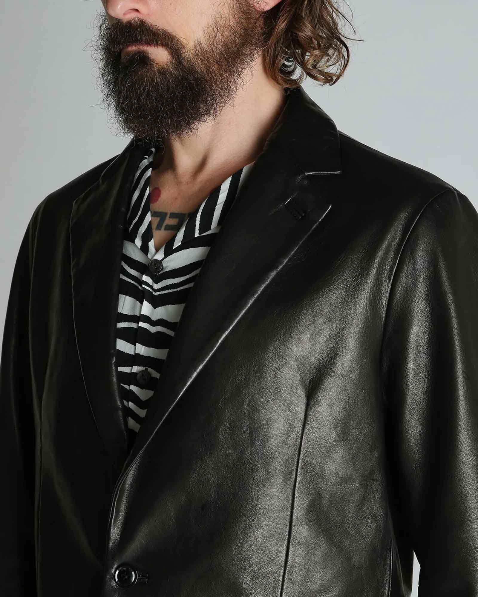 Schott・ショット -  LEATHER TAILORED JACKET / BLACK