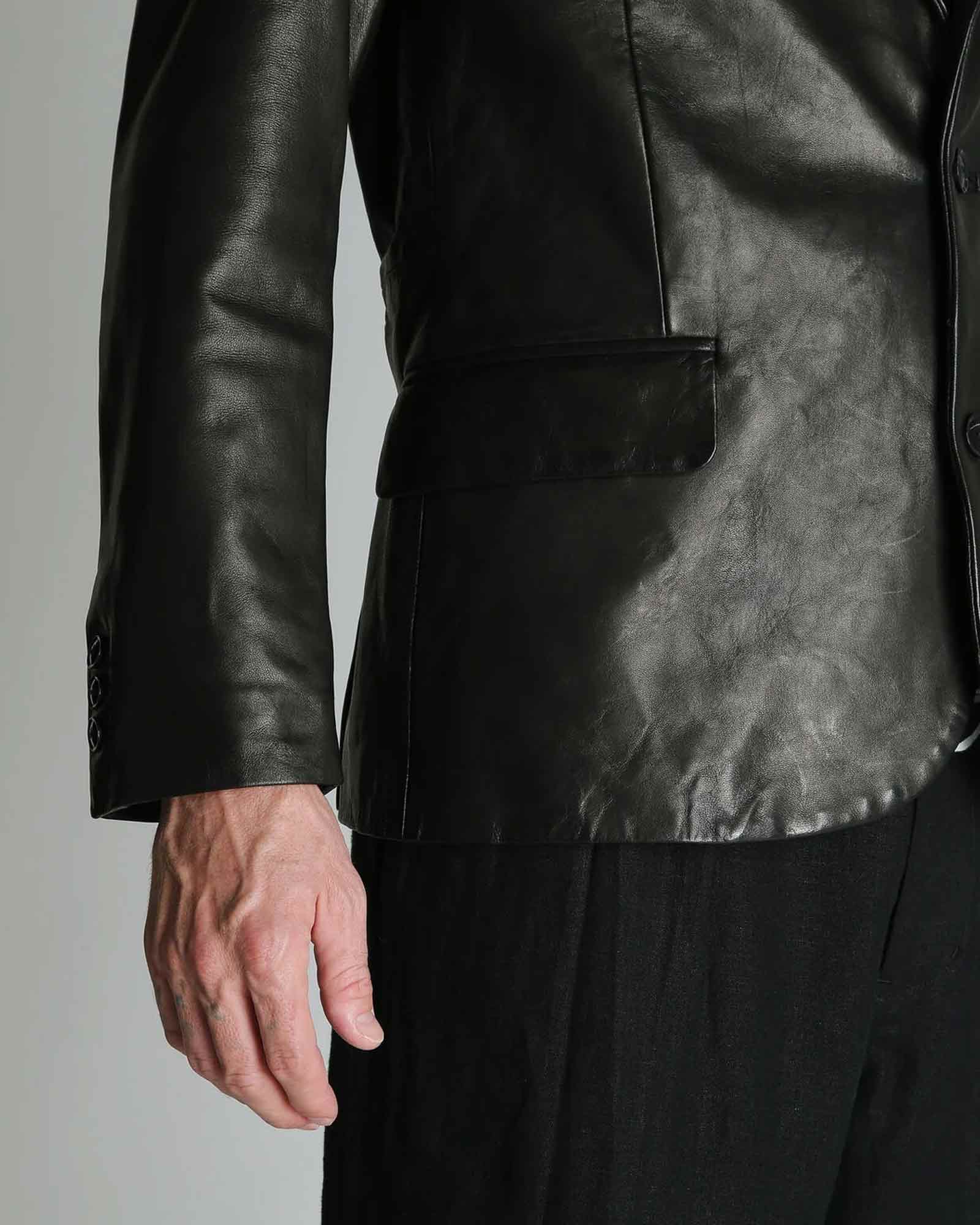 Schott・ショット -  LEATHER TAILORED JACKET / BLACK