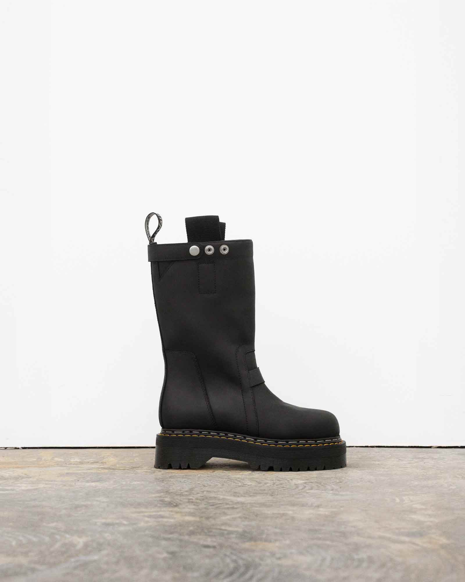 RICK OWENS・rick owens -  QUAD SOLE PULL ON BOOT / BLACK