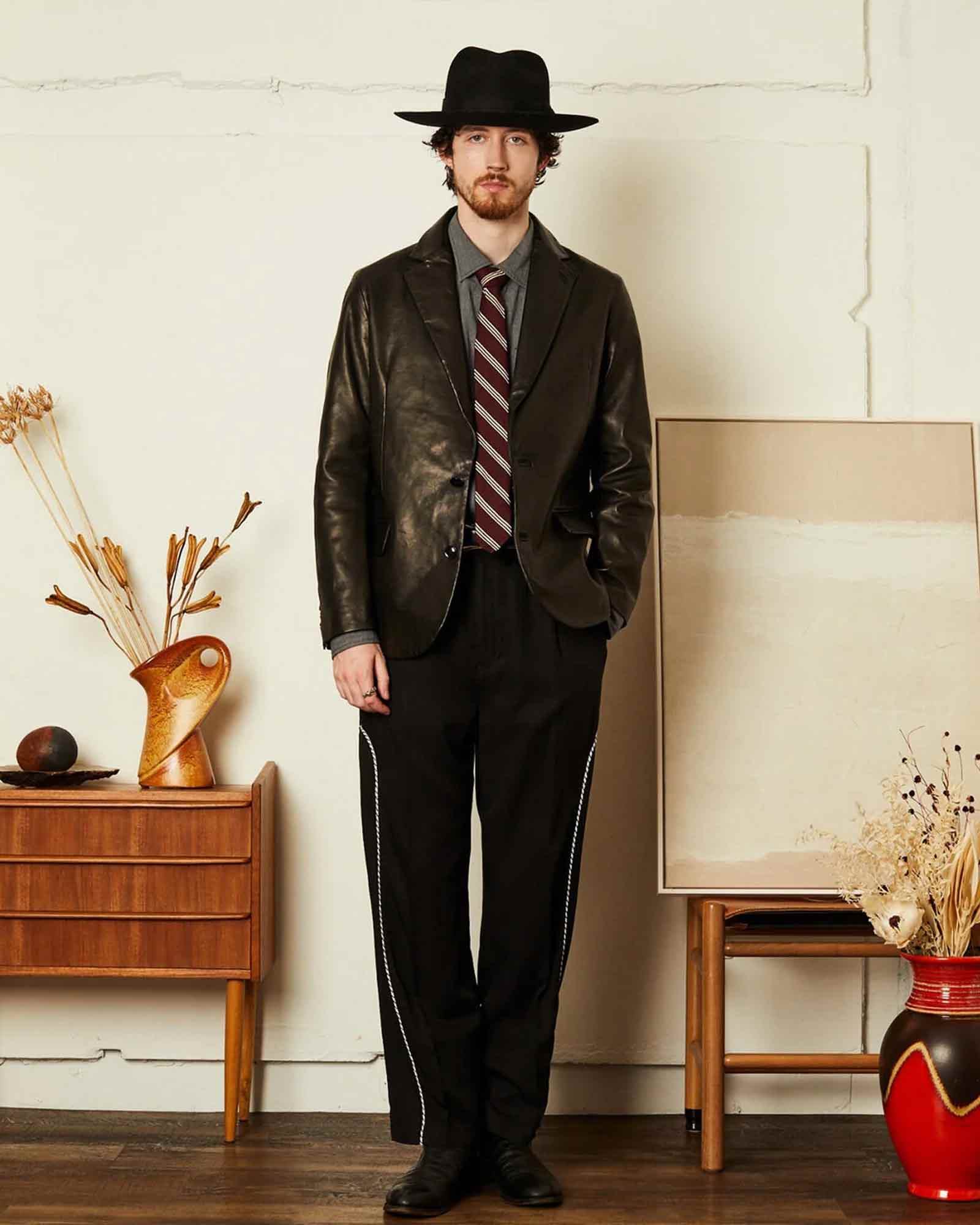 Schott・ショット -  LEATHER TAILORED JACKET / BLACK