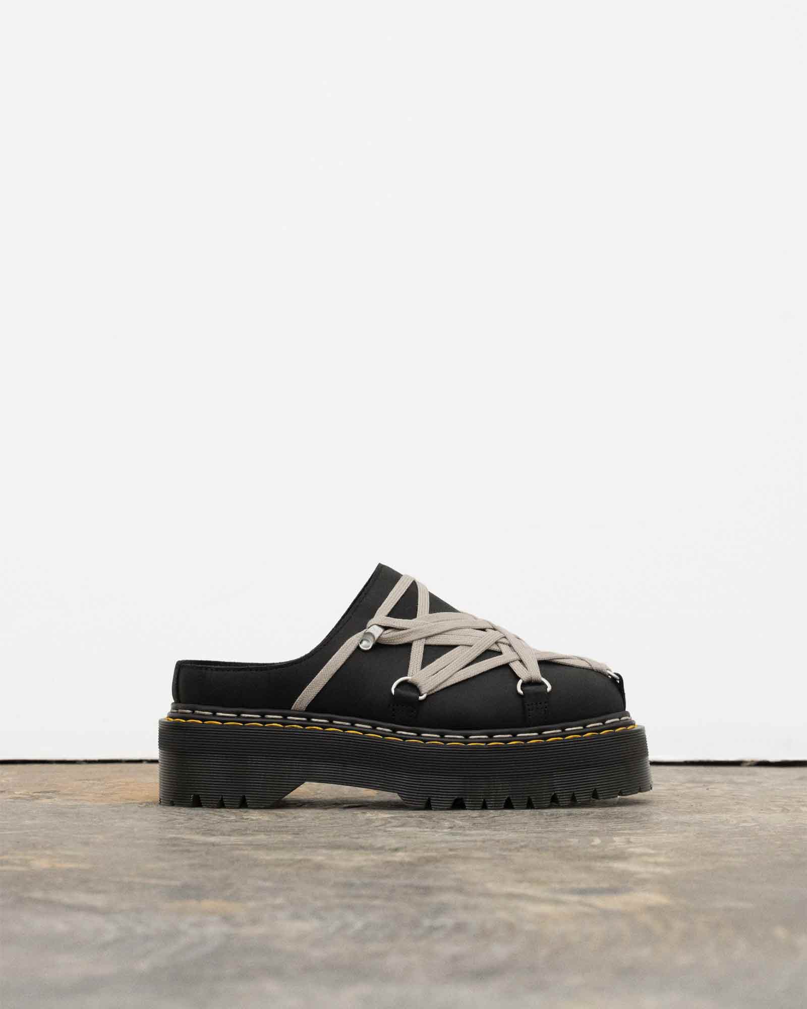 RICK OWENS・リック オウエンス - ブーツ QUAD SOLE MEGALACE® MULE / BLACK