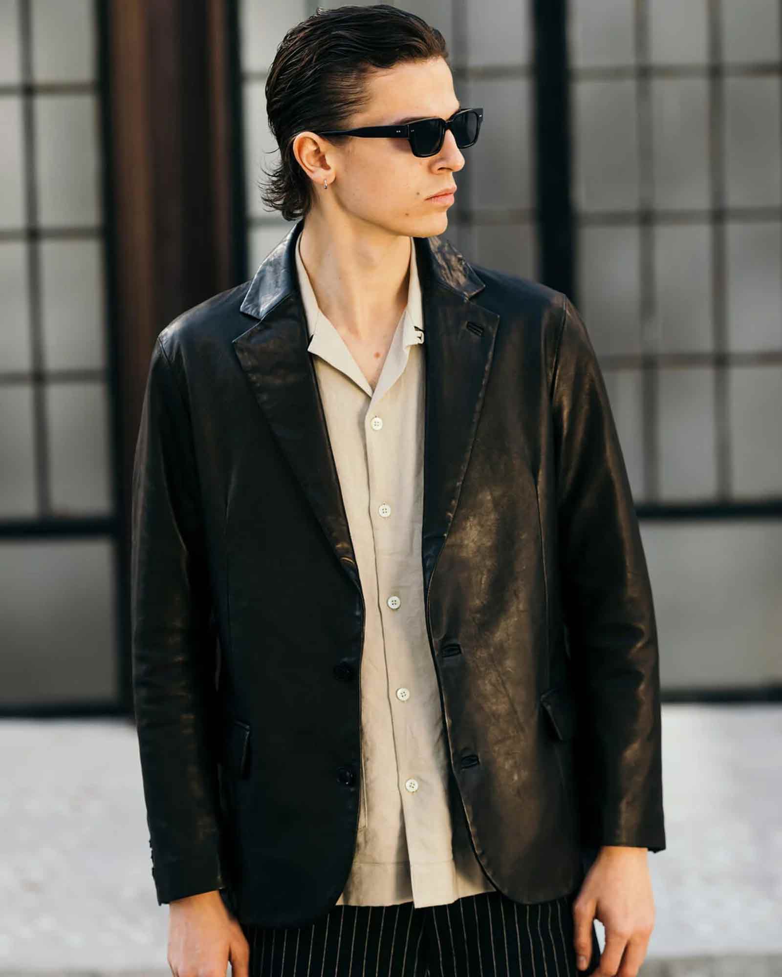 Schott・ショット -  LEATHER TAILORED JACKET / BLACK