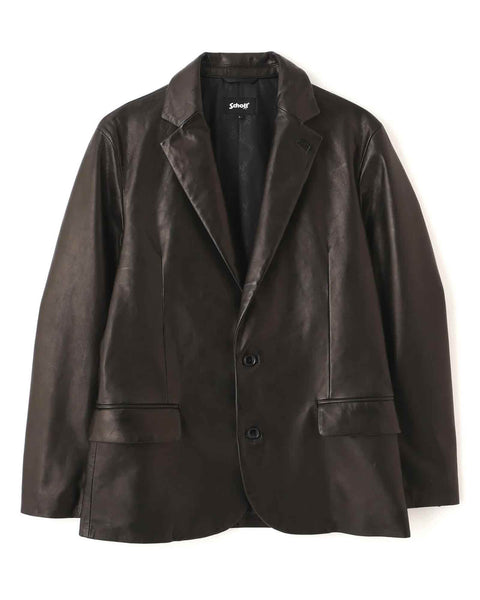 [期間限定セール]Schott ブラックレザー テーラードジャケット 36 Schott (ショット) AW26 LEATHER TAILORED JACKET / BLACK | Detail