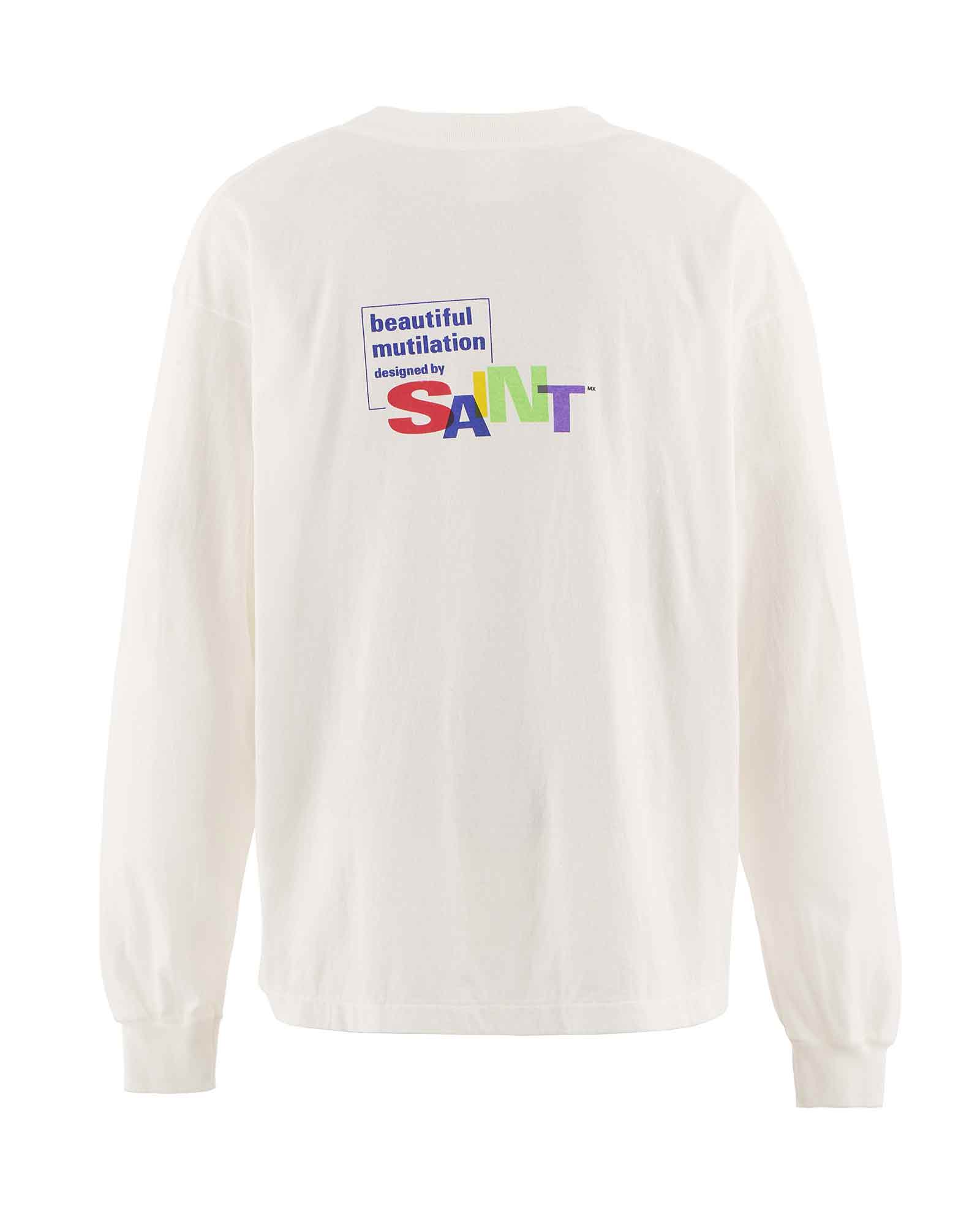 ©SAINT M××××××・saint michael -  LS TEE/BEAUTIFUL SAINT / WHITE