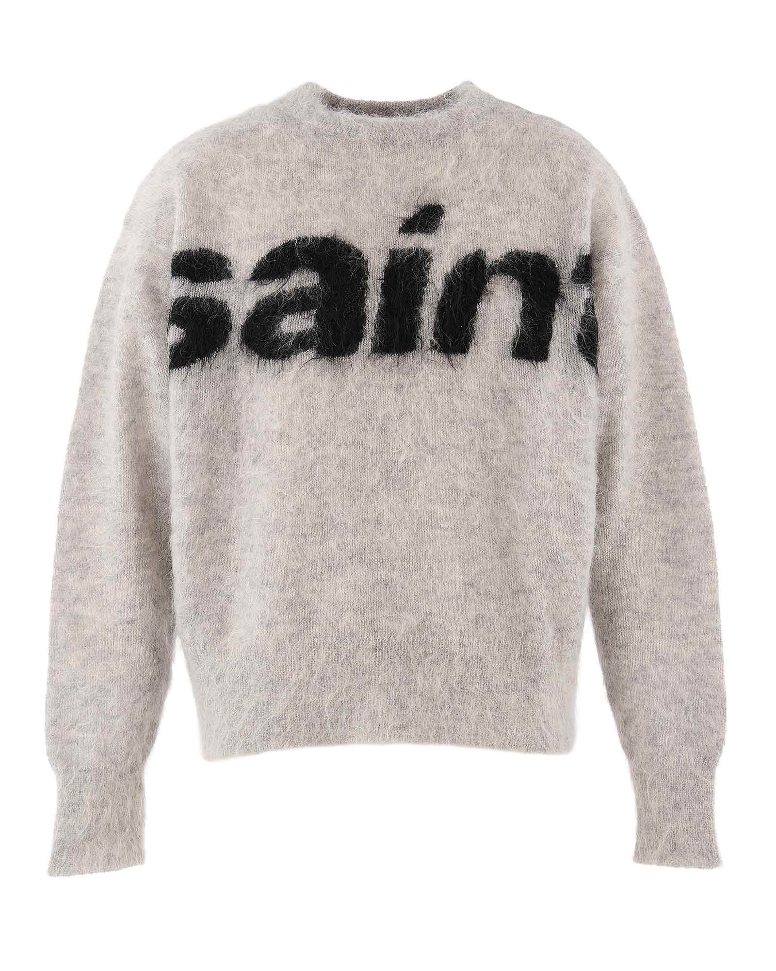 ©SAINT M××××××・セントマイケル - ニット・セーター MOHAIR CREW KNIT/SAINT / GRAY