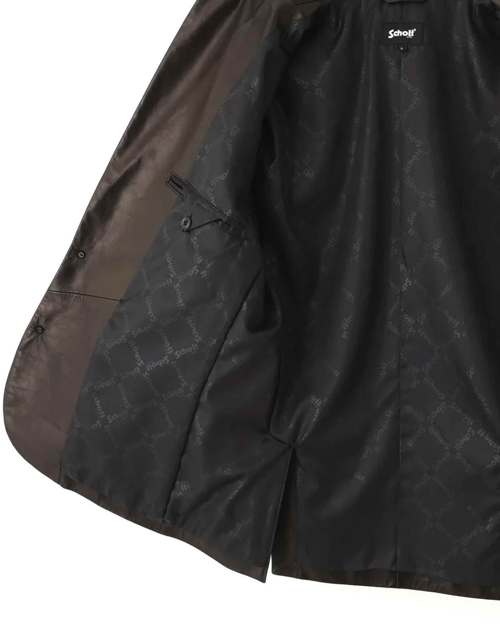 Schott・ショット -  LEATHER TAILORED JACKET / BLACK