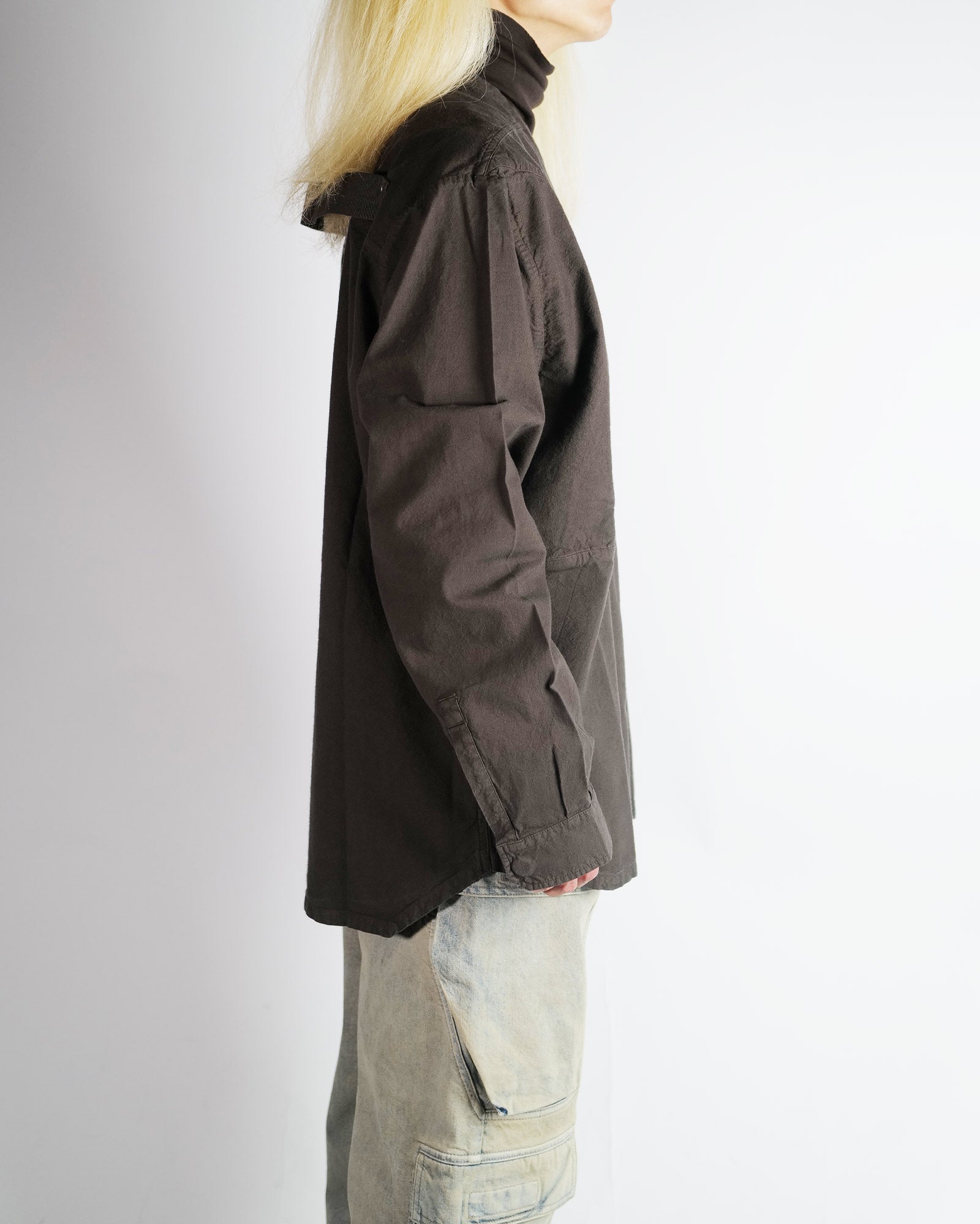 RICK OWENS DRKSHDW・リックオウエンス ダークシャドウ - アウター・ジャケット CAMICIA - LS LARRY JUMBO FOGPOCKET SHIRT / DARK DUST