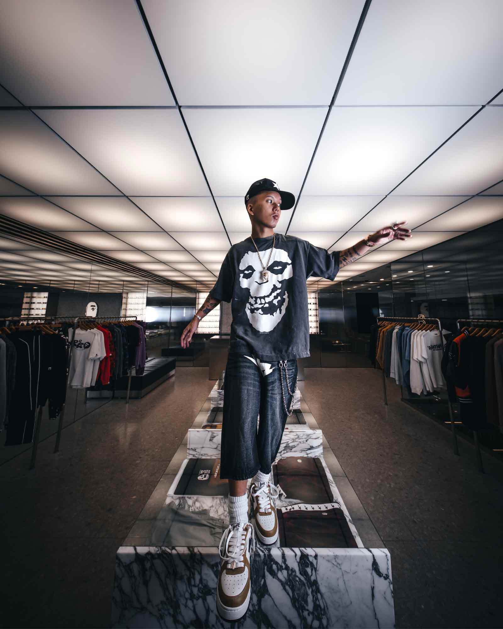 ©SAINT M××××××・セントマイケル - Tシャツ・カットソー BAPE_SS T-SHIRT/ALWAYS LOVE / BLACK