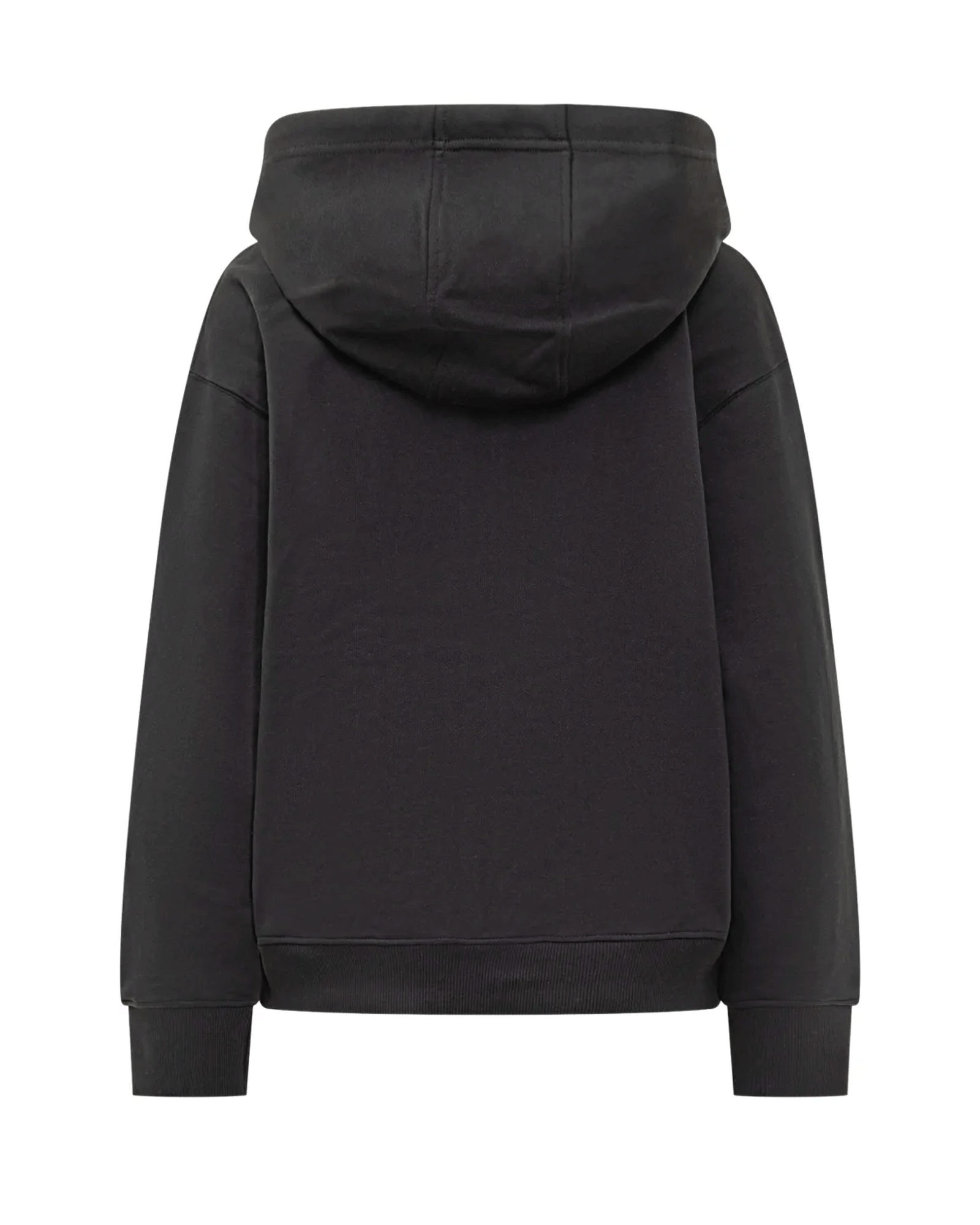 Marine Serre・marine cell -  MOON LOGO FLEECE ZIPPED HOODIE / BLACK