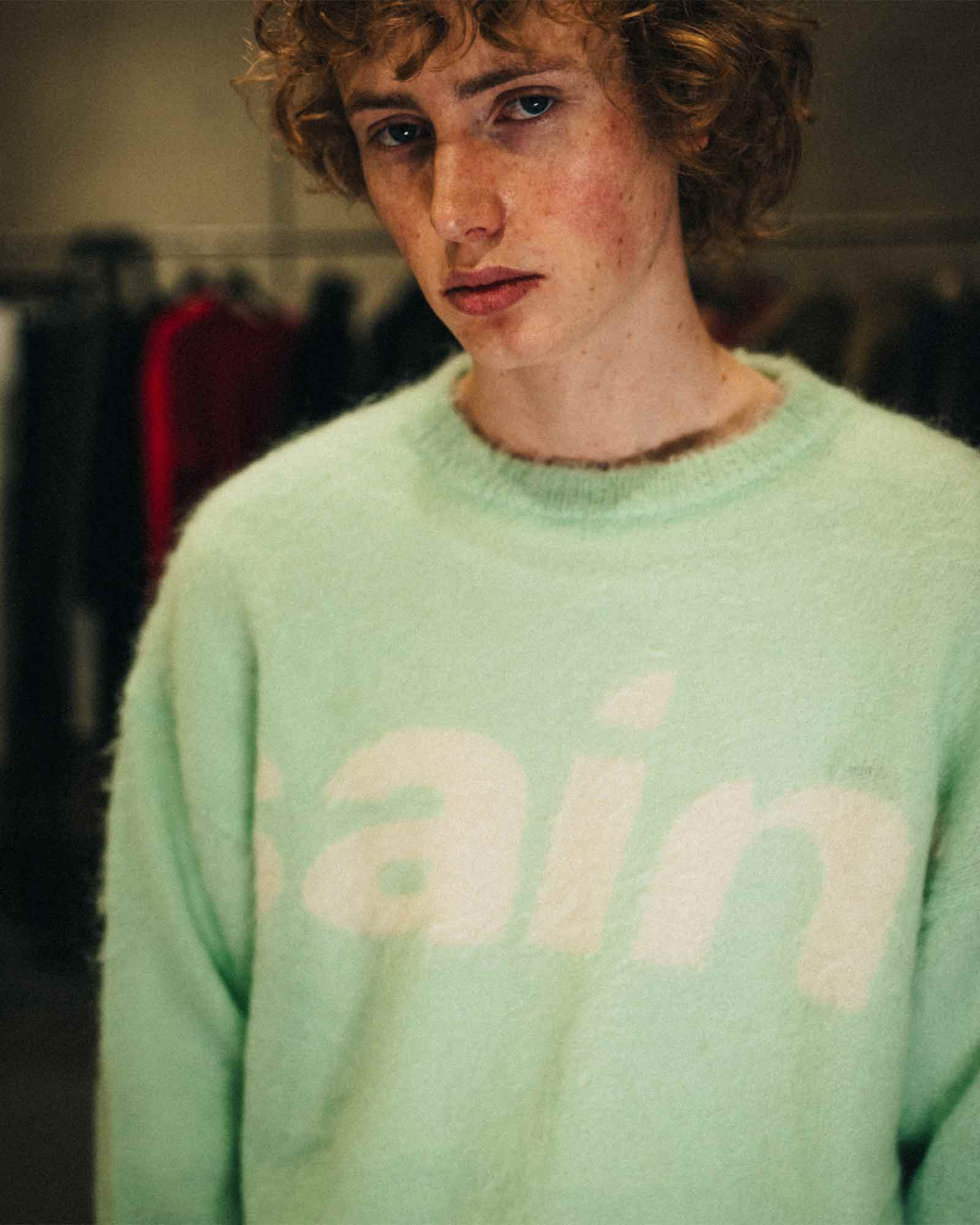 ©SAINT M××××××・セントマイケル - ニット・セーター MOHAIR CREW KNIT/SAINT / GREEN