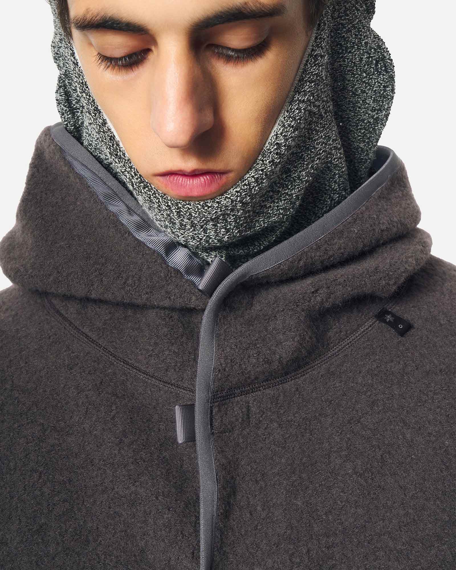 Goldwin 0・ゴールドウイン ゼロ - パーカー・フーディ WOOL FLEECE HOODIE / DARK LAVA