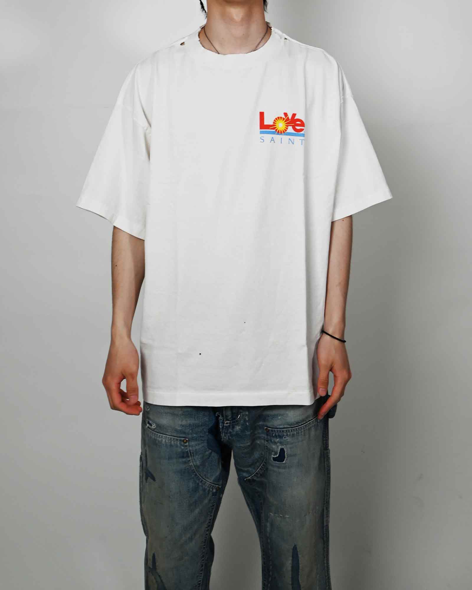 ©SAINT M××××××・圣迈克尔 -  SS TEE / LOVE / WHITE