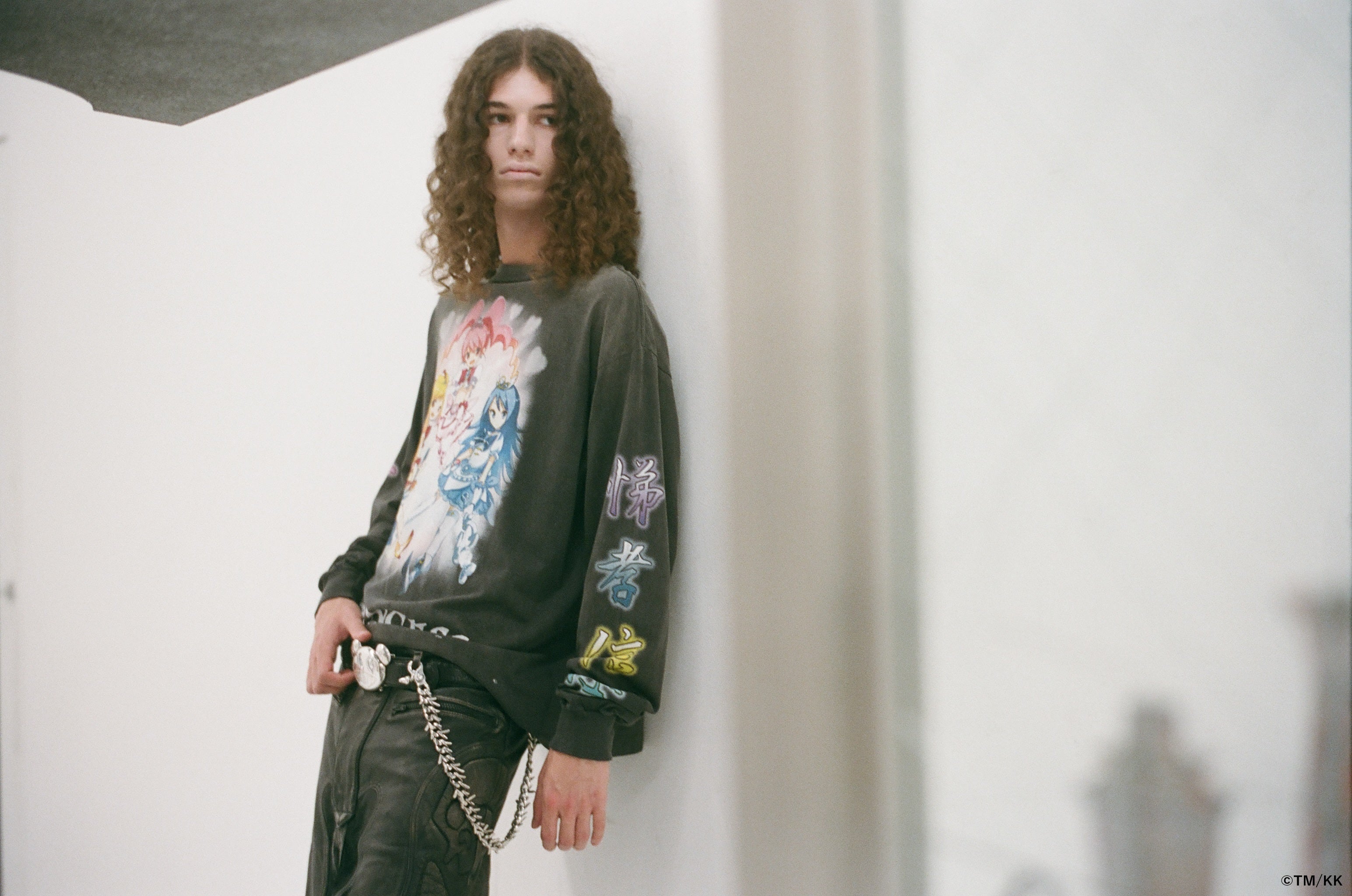mononoke・made・モノノケメイド -  LS T-SHIRT/SUPERFLAT / BLACK