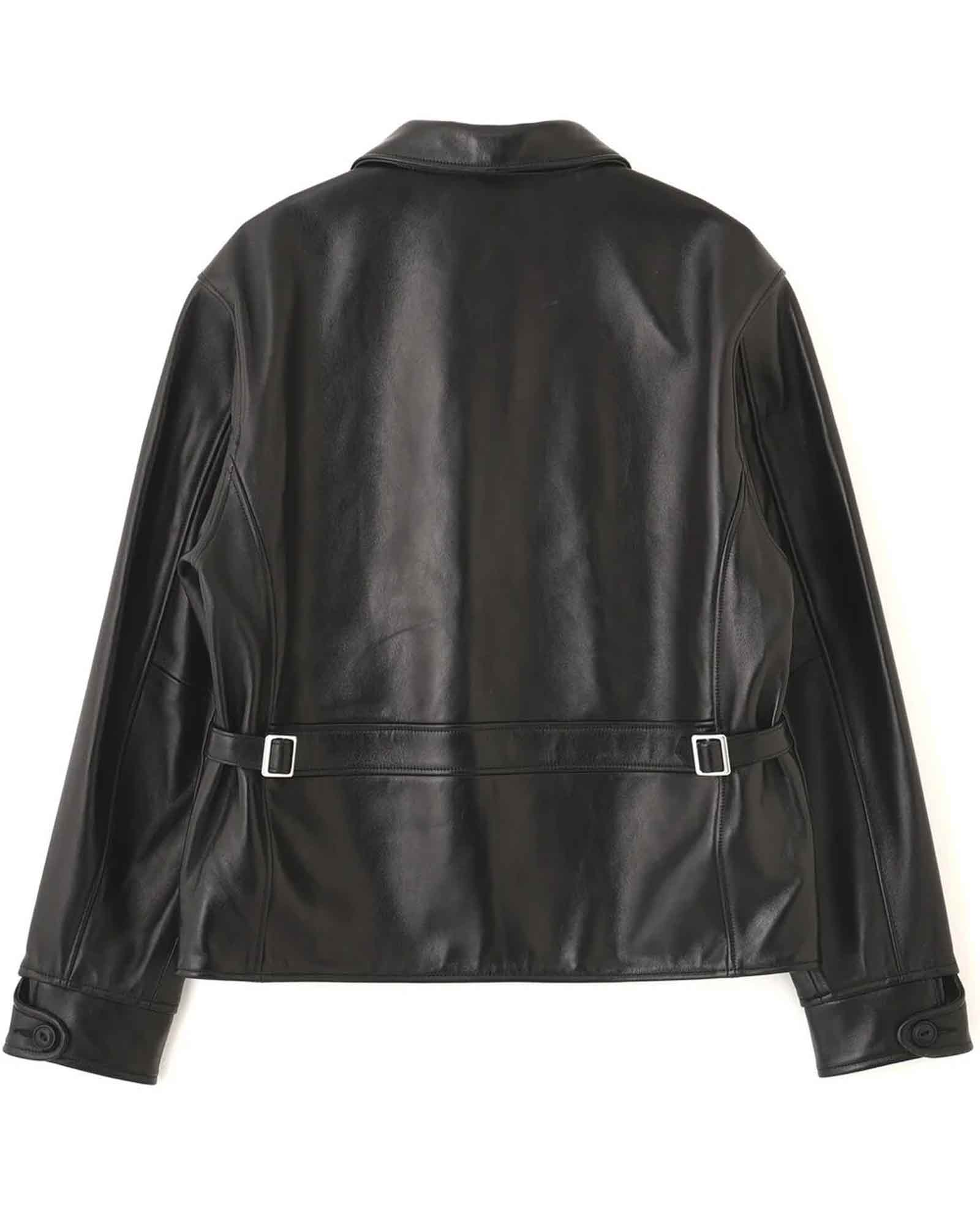 Schott・ショット - レザージャケット LEATHER TRACKER JACKET / BLACK