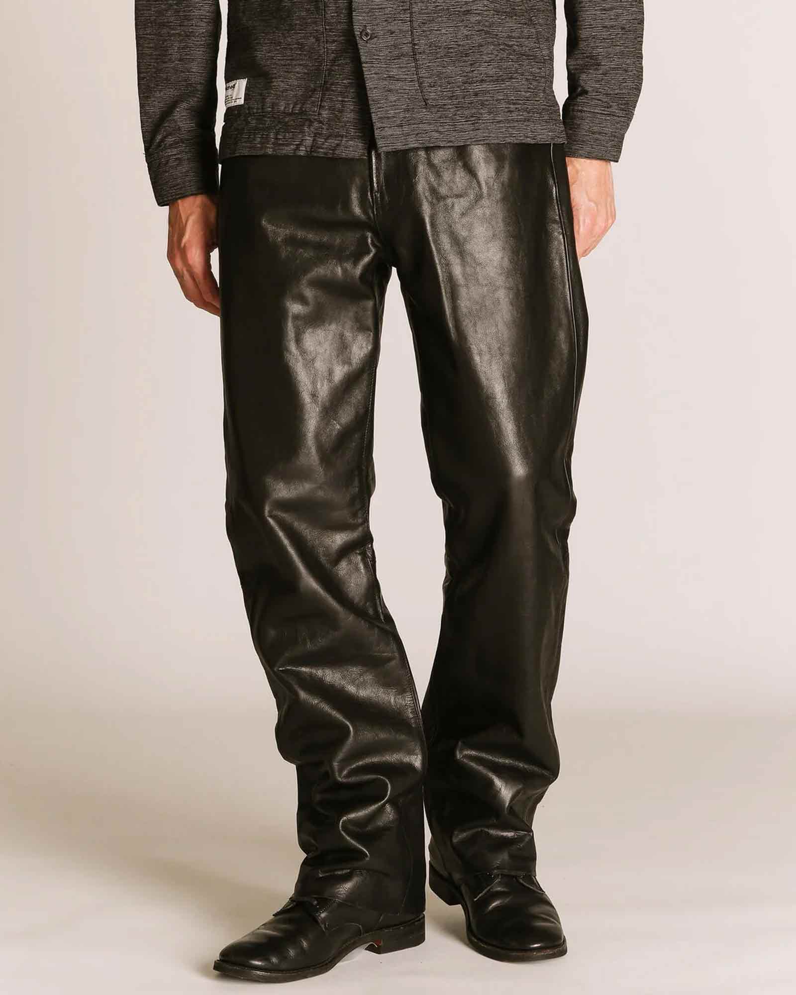 Schott・ショット - その他パンツ LOT.025 LEATHER PANTS / BLACK