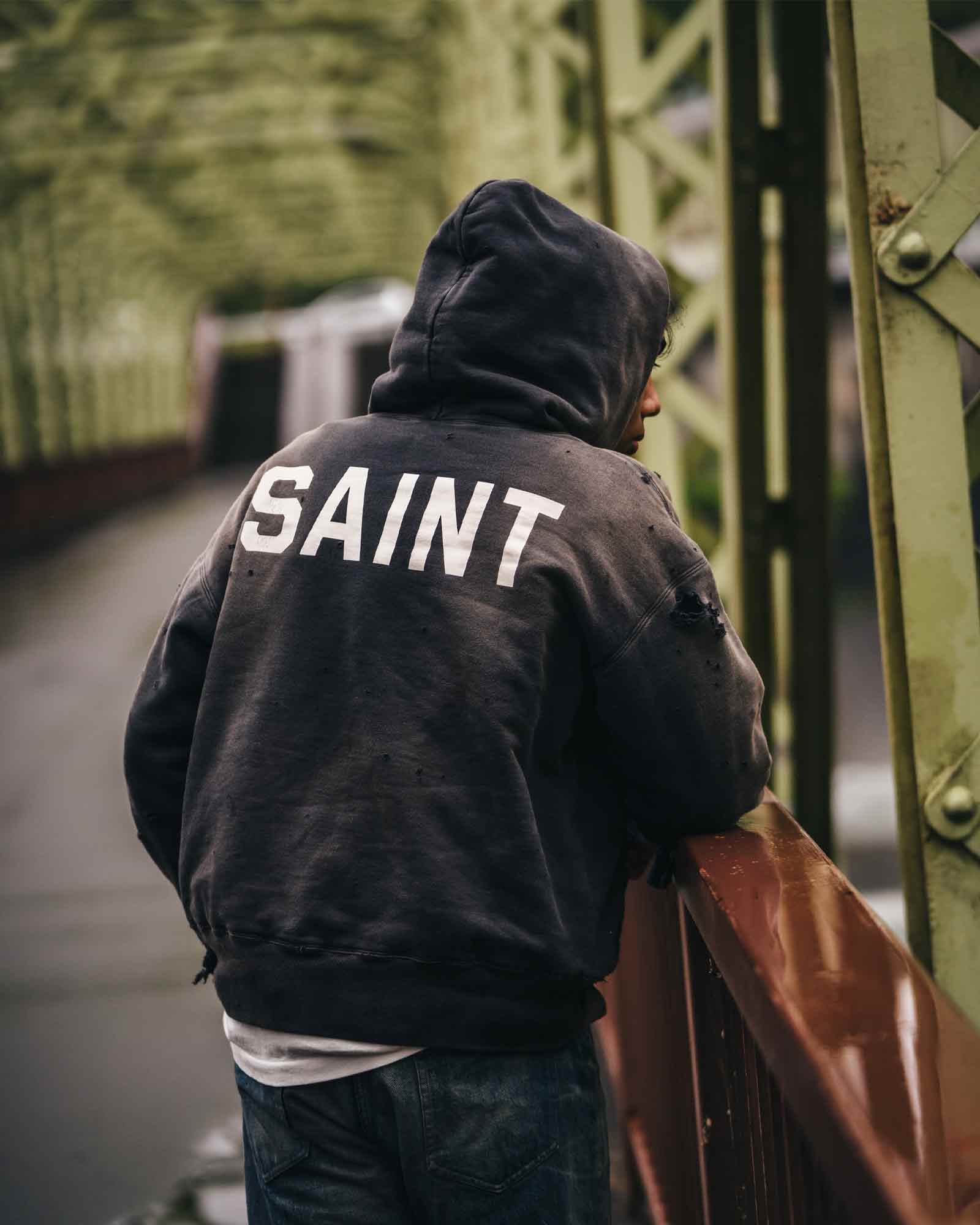 ©SAINT M××××××・セントマイケル - パーカー・フーディ BB_DBL FACE HOODIE/SAINT / BLACK