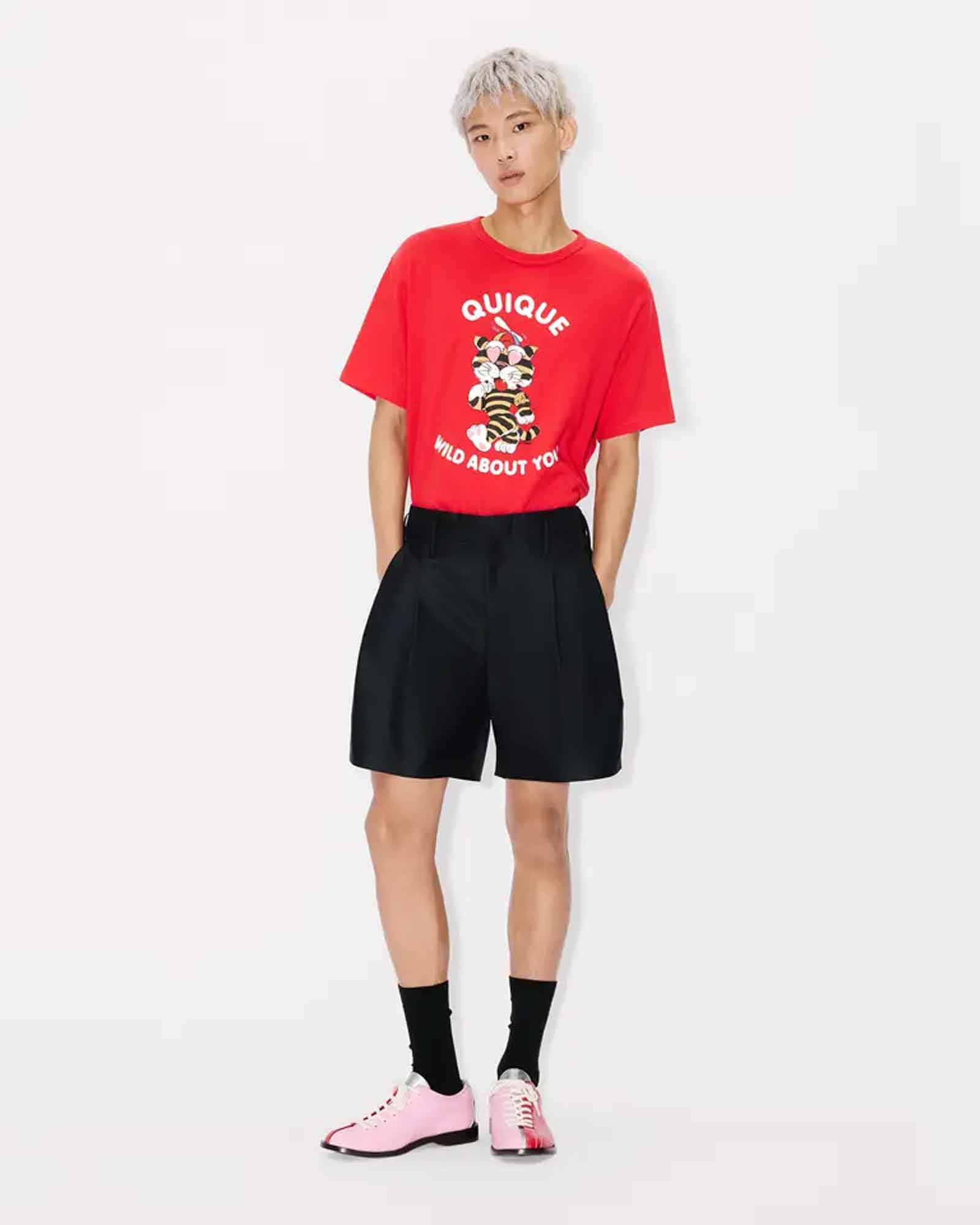 KENZO・Kenzo -  KENZO CARTOON CLASSIC T-SHIRT / CHERRY