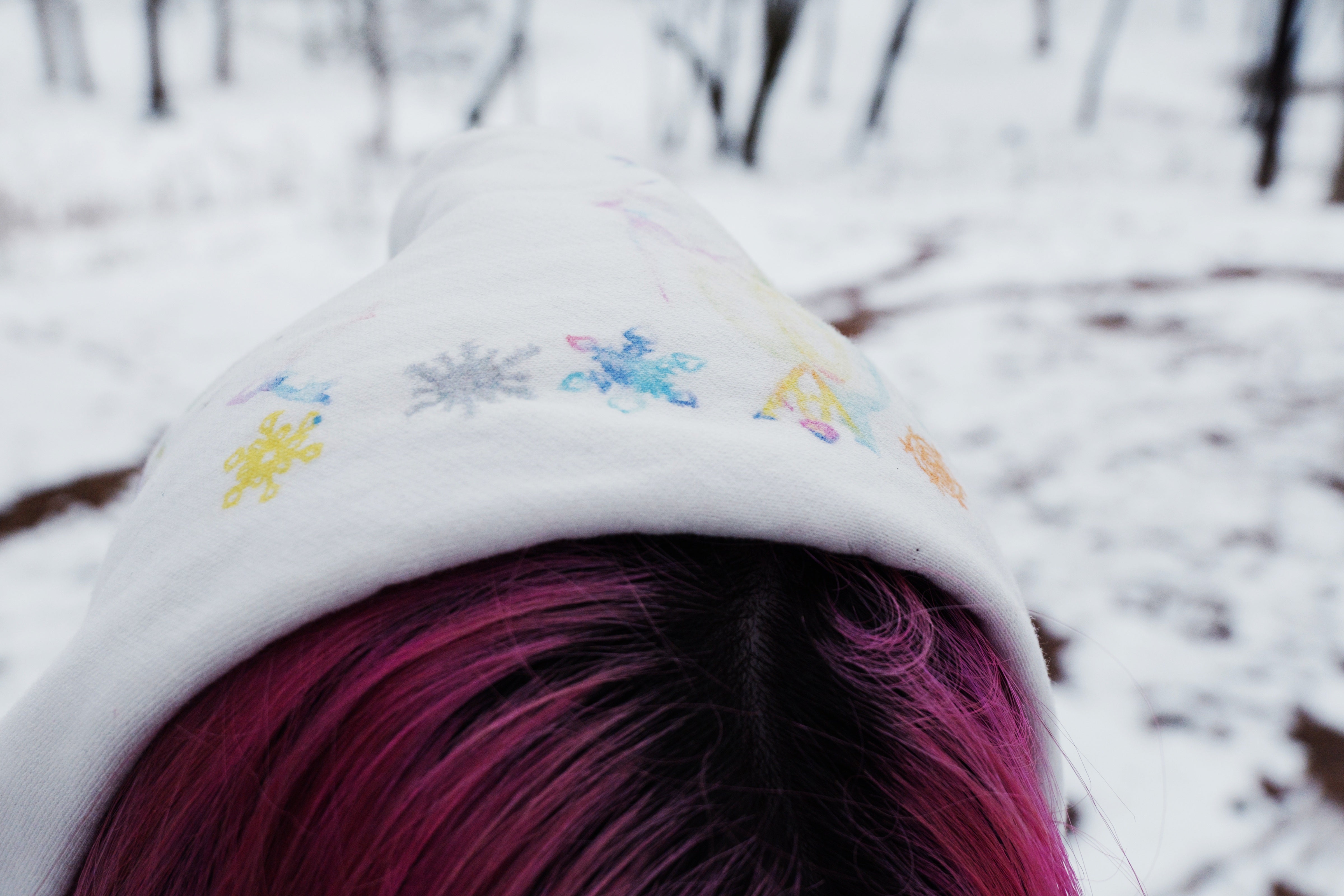 ©SAINT M××××××・圣迈克尔 -  COCO_DOUBLE FACE HOODIE / WHITE