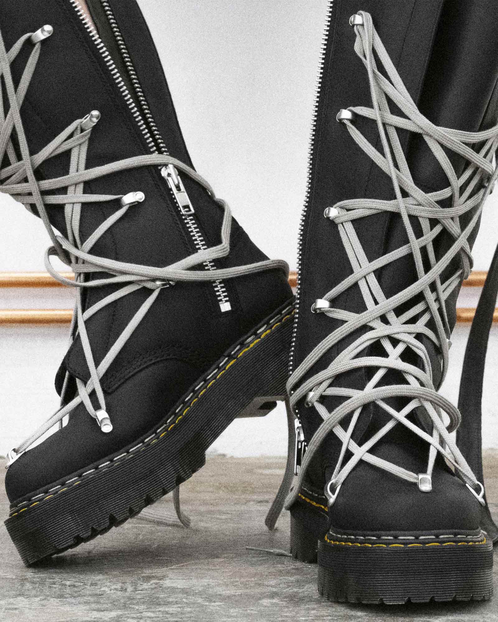 RICK OWENS・rick owens -  1B60 QUAD SOLE PENTALACE BOOT / BLACK