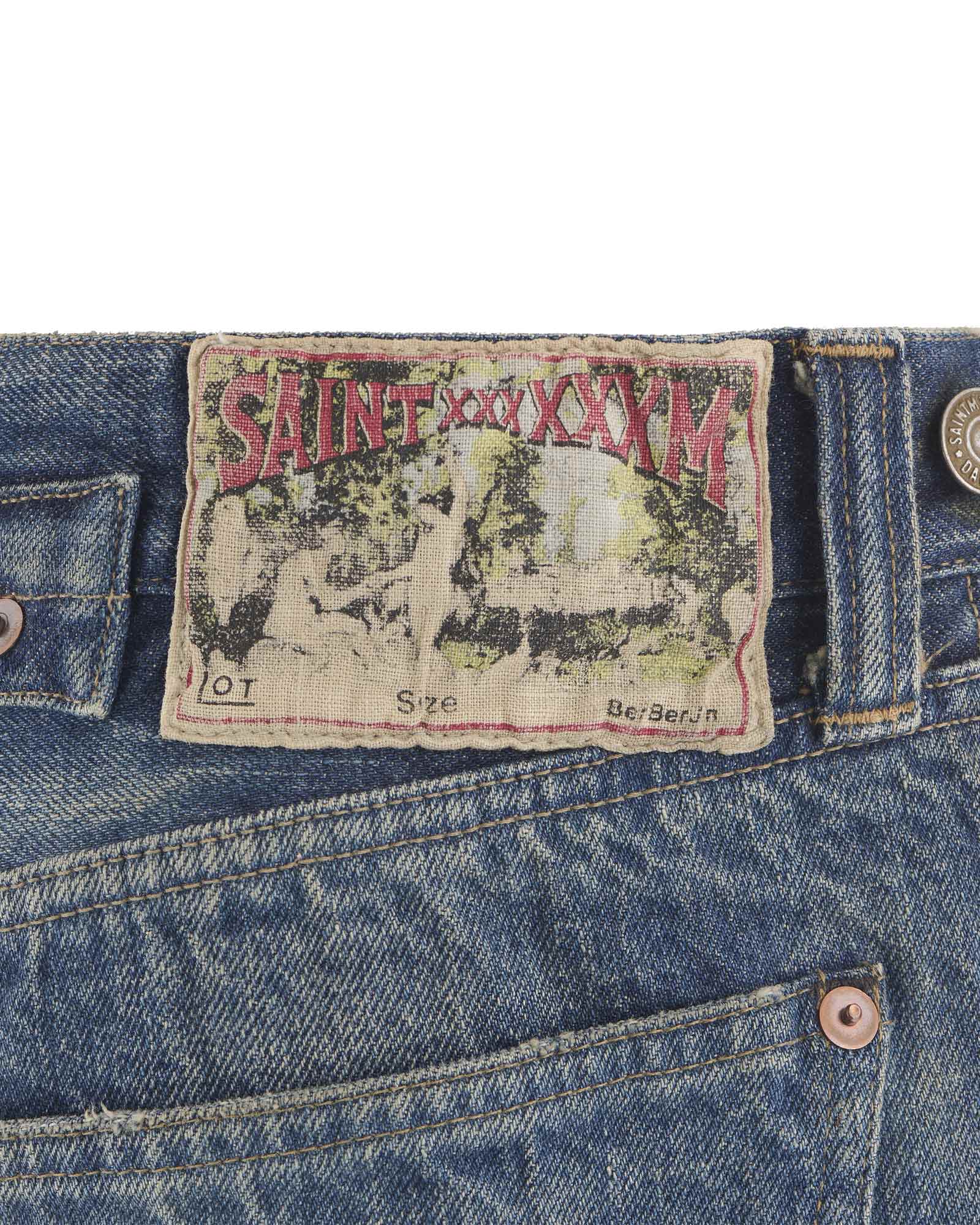 ©SAINT M××××××・セントマイケル - デニムパンツ BB_DENIM PNT/5PKTS DAMAGE / BLUE