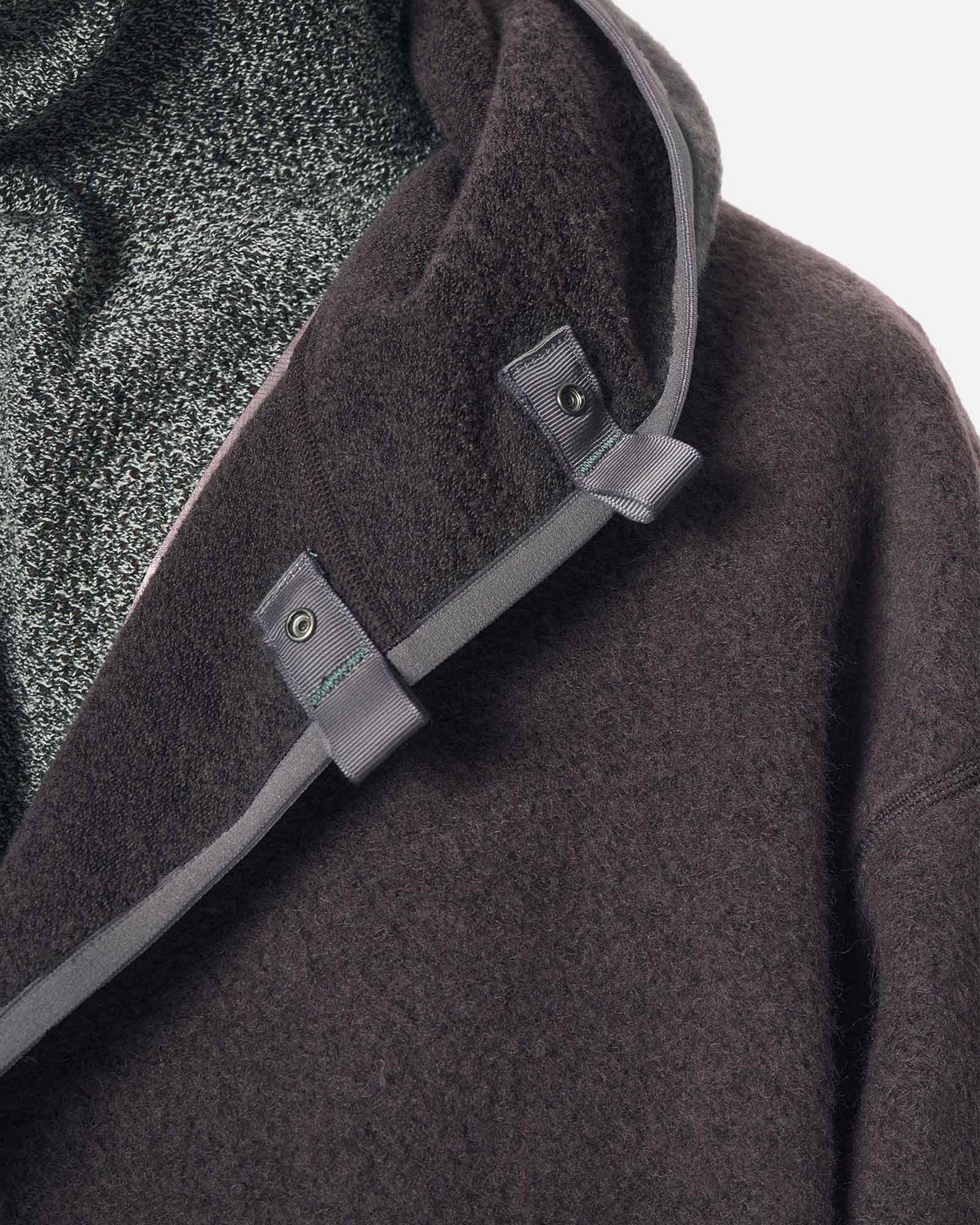 Goldwin 0・ゴールドウイン ゼロ - パーカー・フーディ WOOL FLEECE HOODIE / DARK LAVA