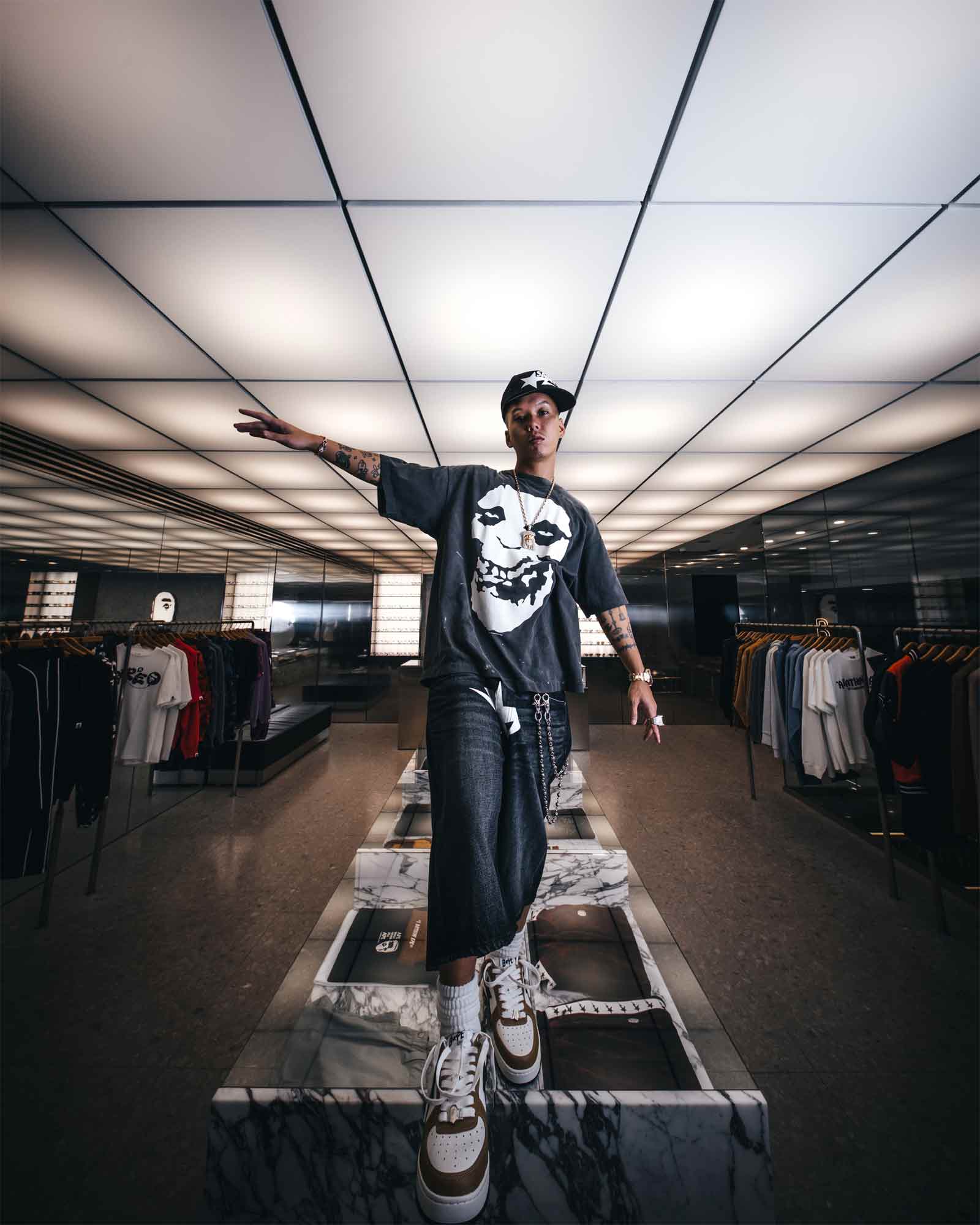 ©SAINT M××××××・セントマイケル - Tシャツ・カットソー BAPE_SS T-SHIRT/ALWAYS LOVE / BLACK