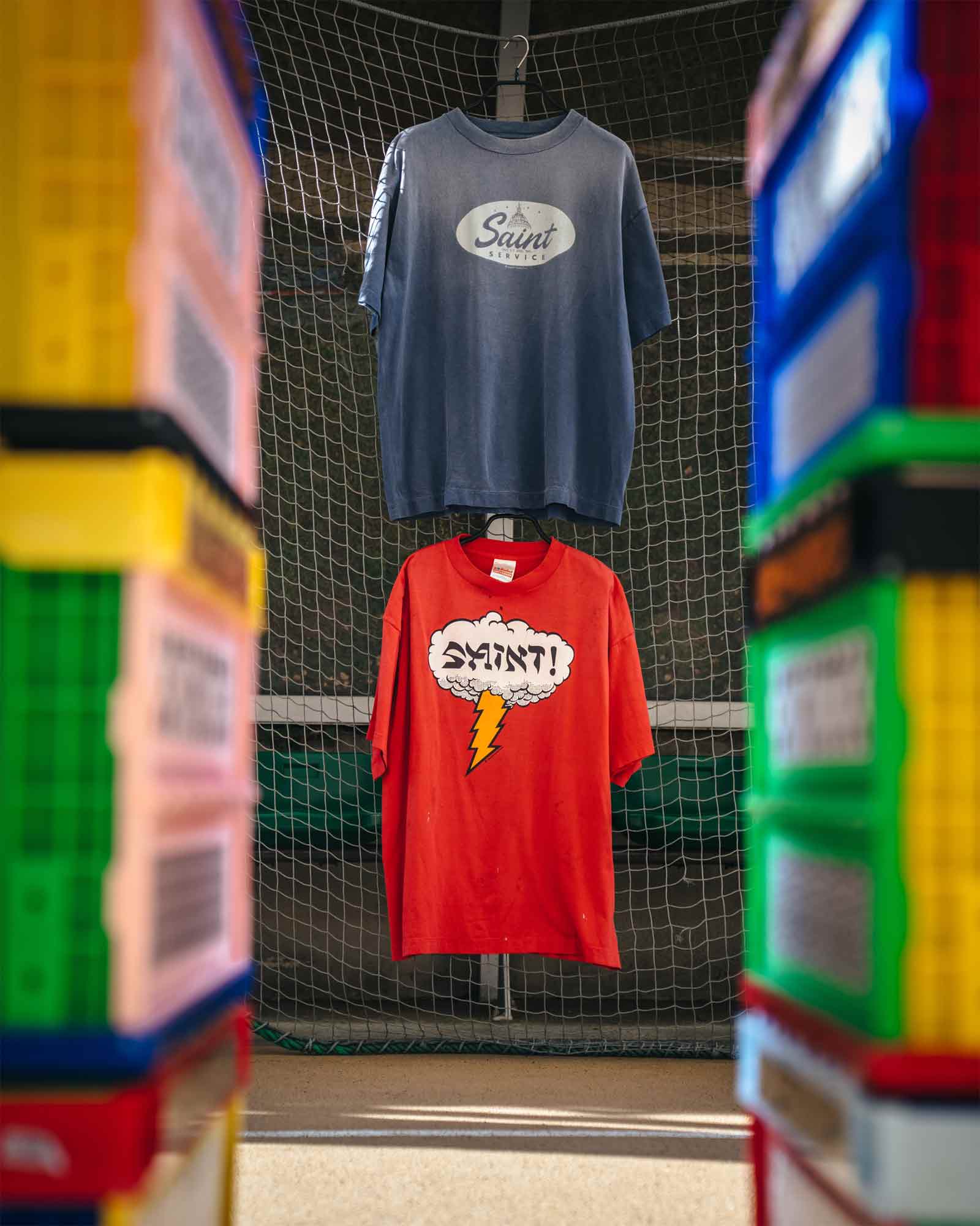 ©SAINT M××××××・セントマイケル - Tシャツ・カットソー SS T-SHIRT/SAINT SERVICE / NAVY