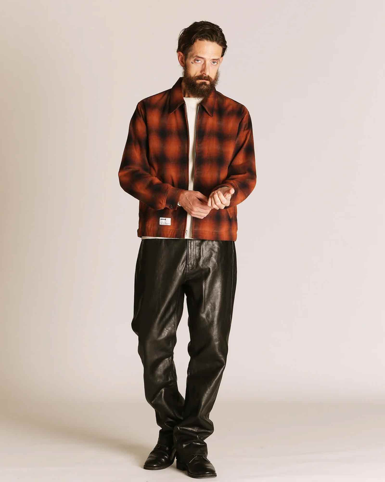 Schott・ショット - その他パンツ LOT.025 LEATHER PANTS / BLACK