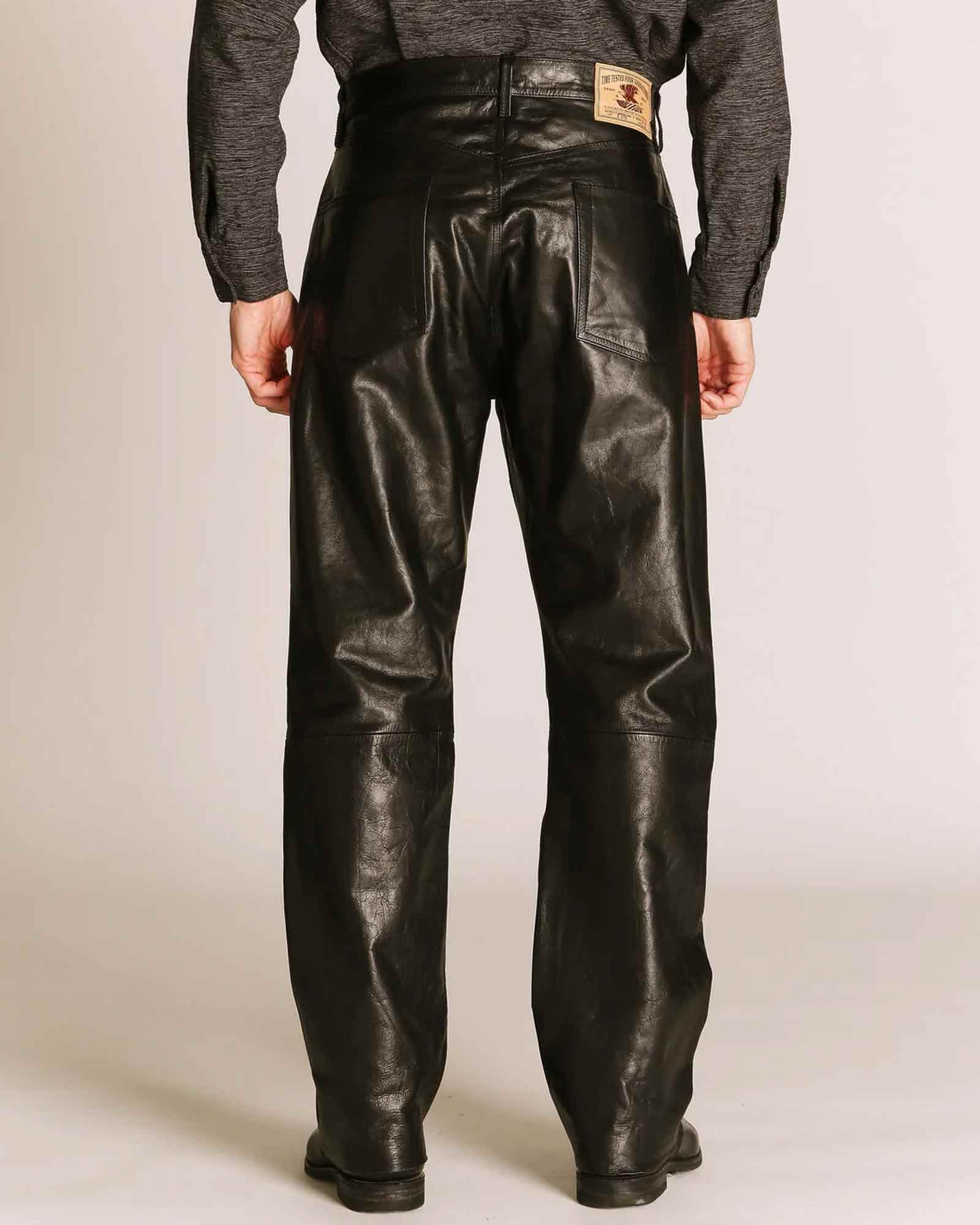 Schott・ショット - その他パンツ LOT.025 LEATHER PANTS / BLACK