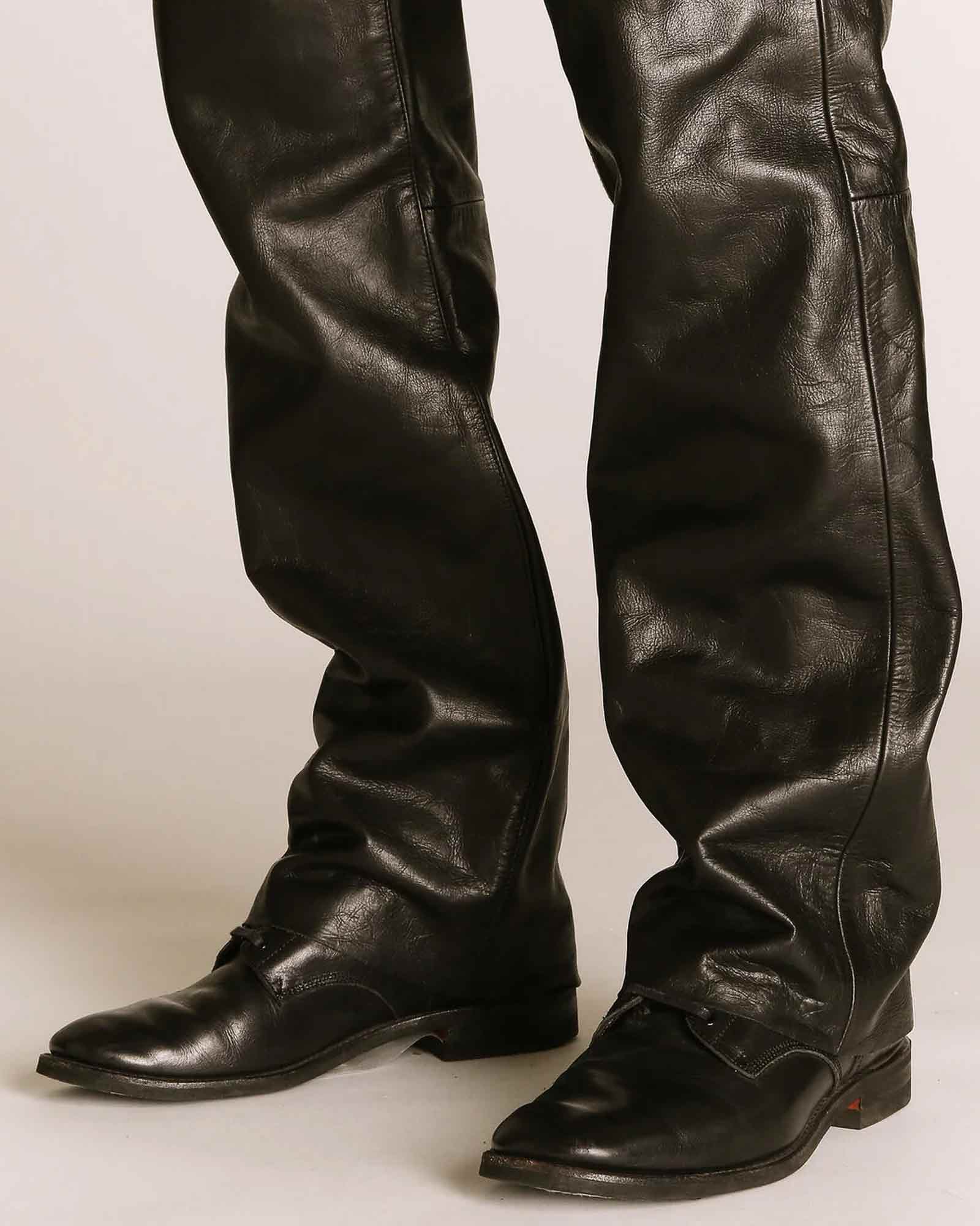 Schott・ショット - その他パンツ LOT.025 LEATHER PANTS / BLACK