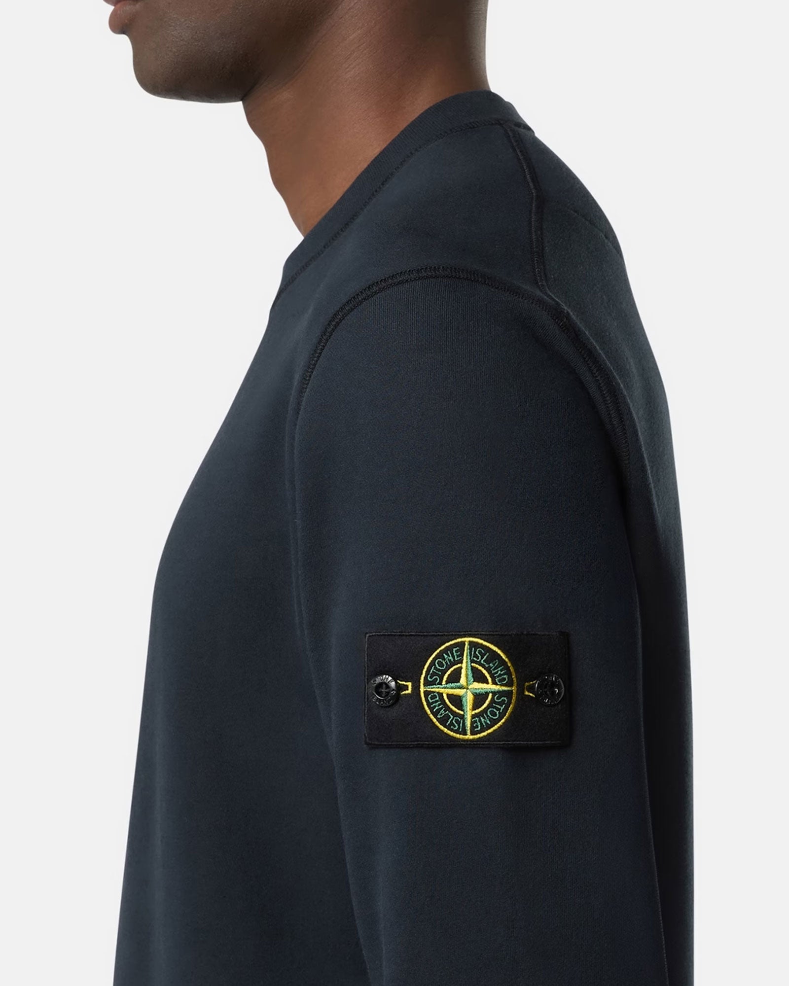 STONE ISLAND・ストーンアイランド - スウェット ORGANIC COTTON FLEECE SWEAT SHIRT 6100060  / BLACK