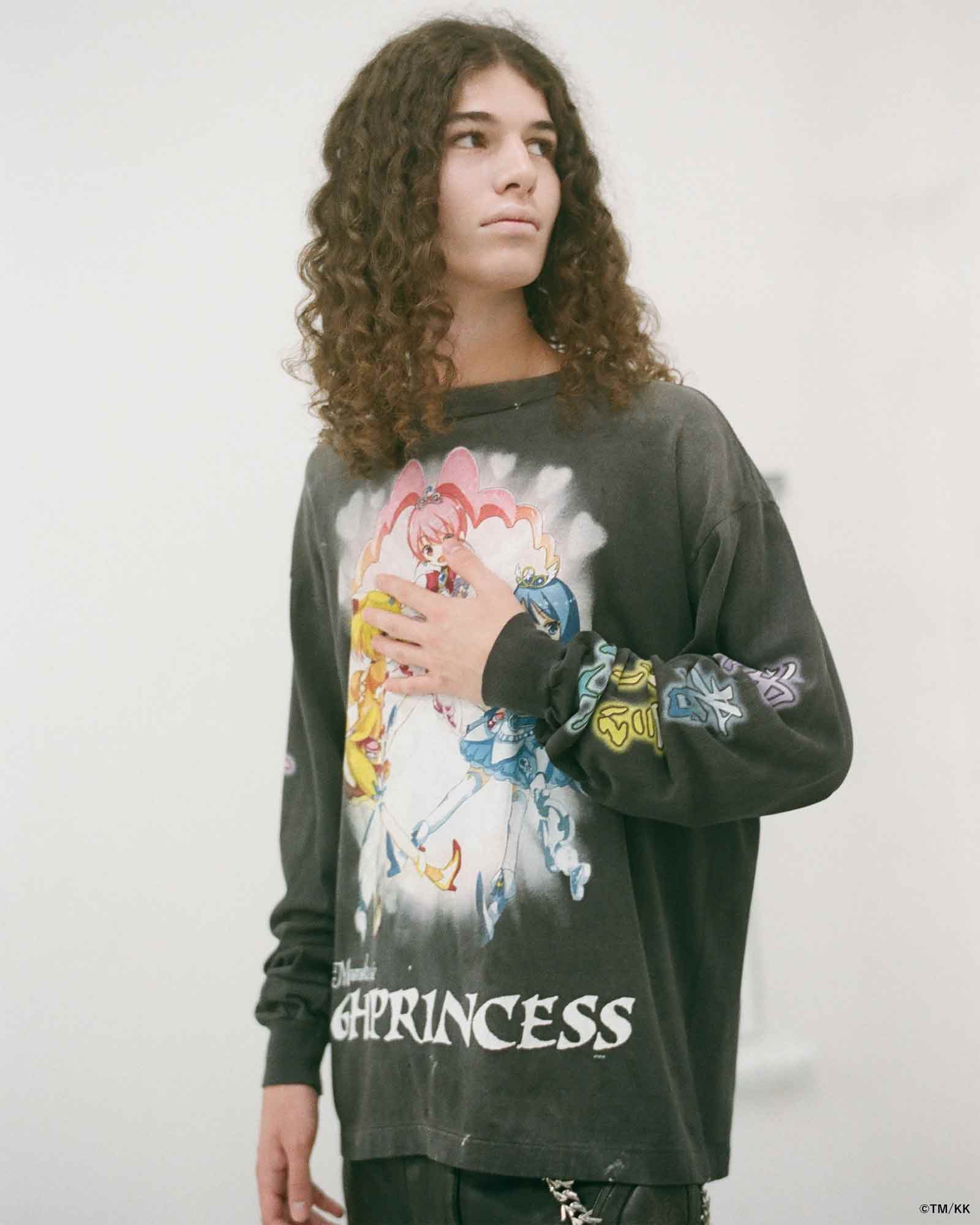 mononoke・made・モノノケメイド -  LS T-SHIRT/SUPERFLAT / BLACK
