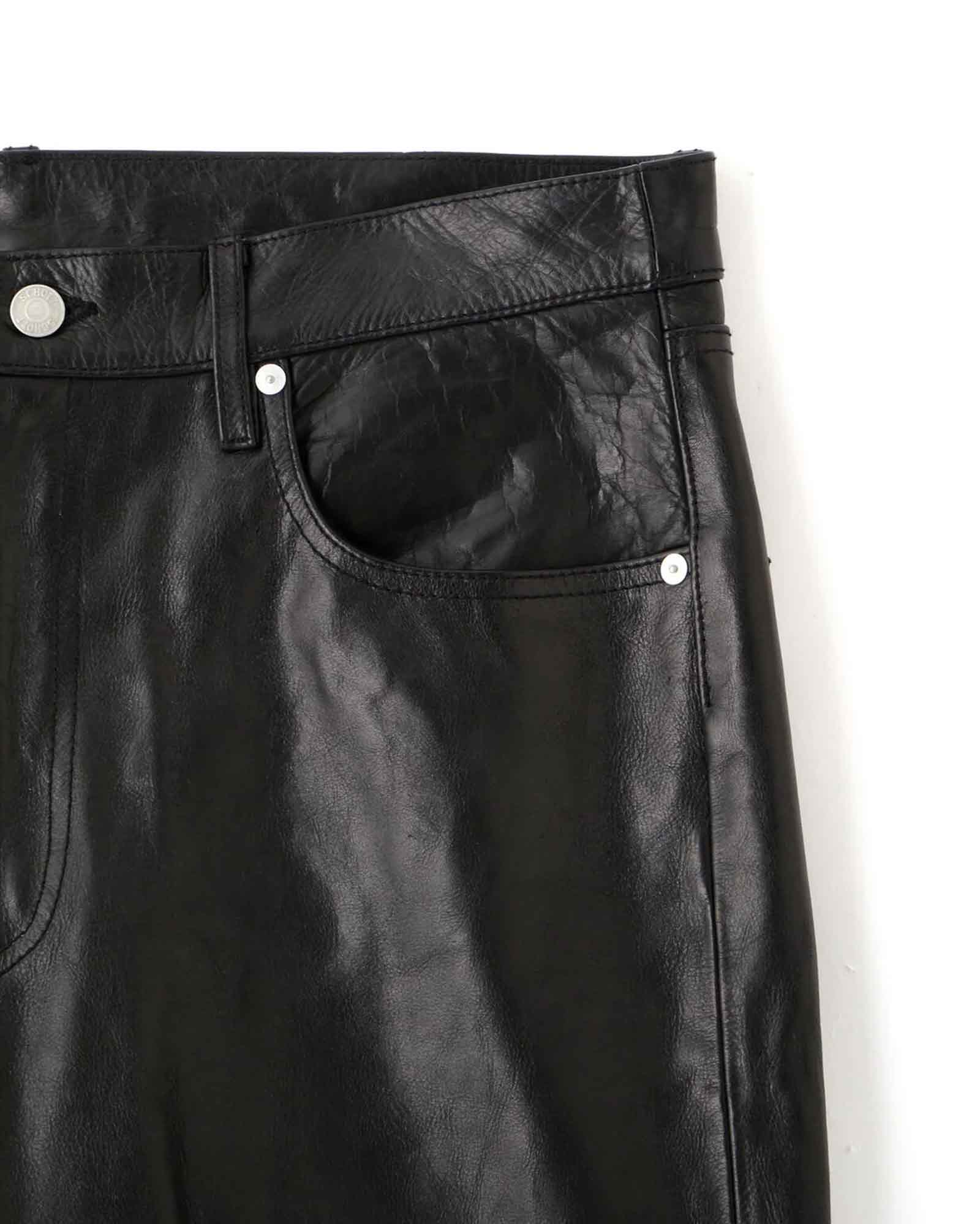 Schott・ショット - その他パンツ LOT.025 LEATHER PANTS / BLACK