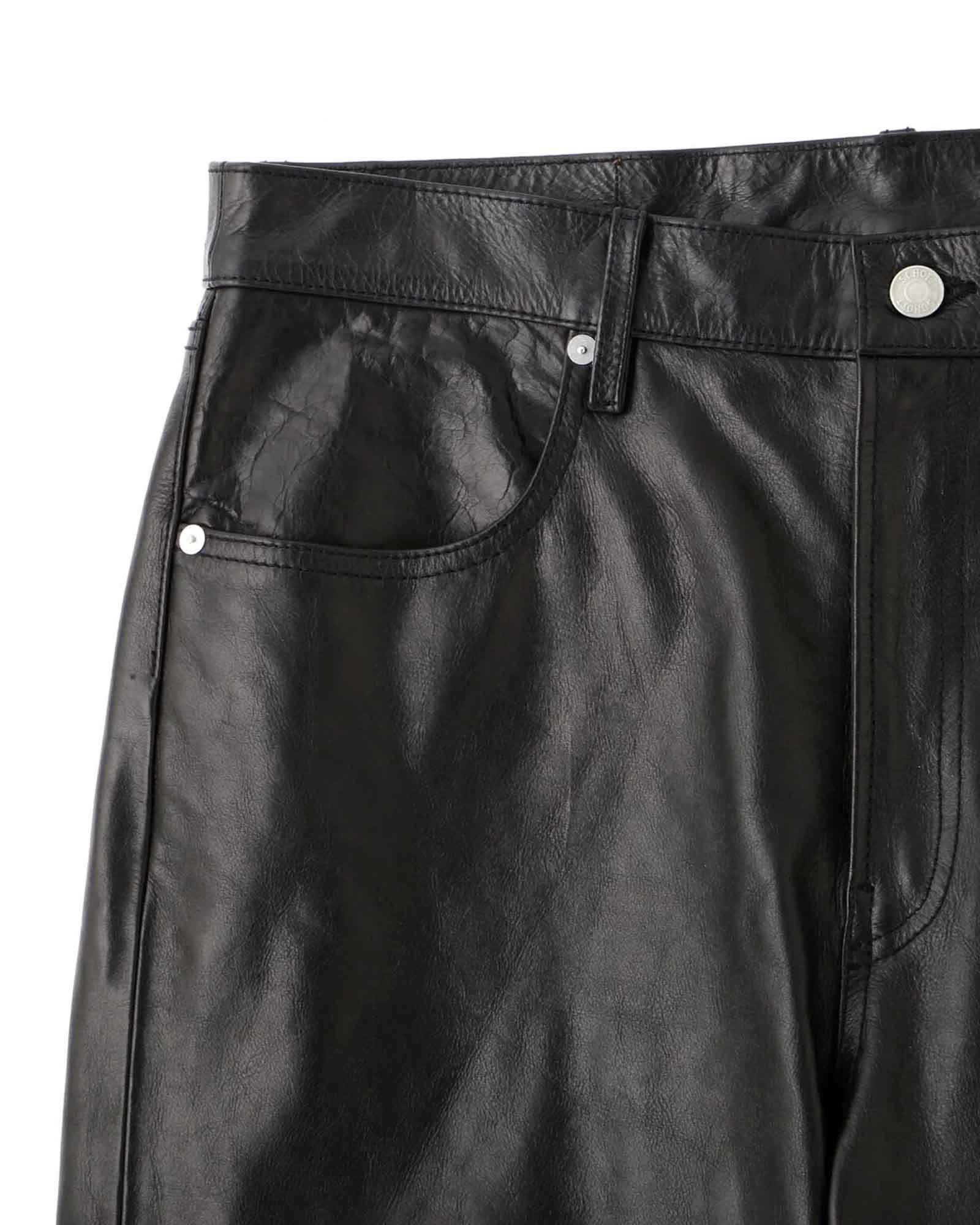 Schott・ショット - その他パンツ LOT.025 LEATHER PANTS / BLACK