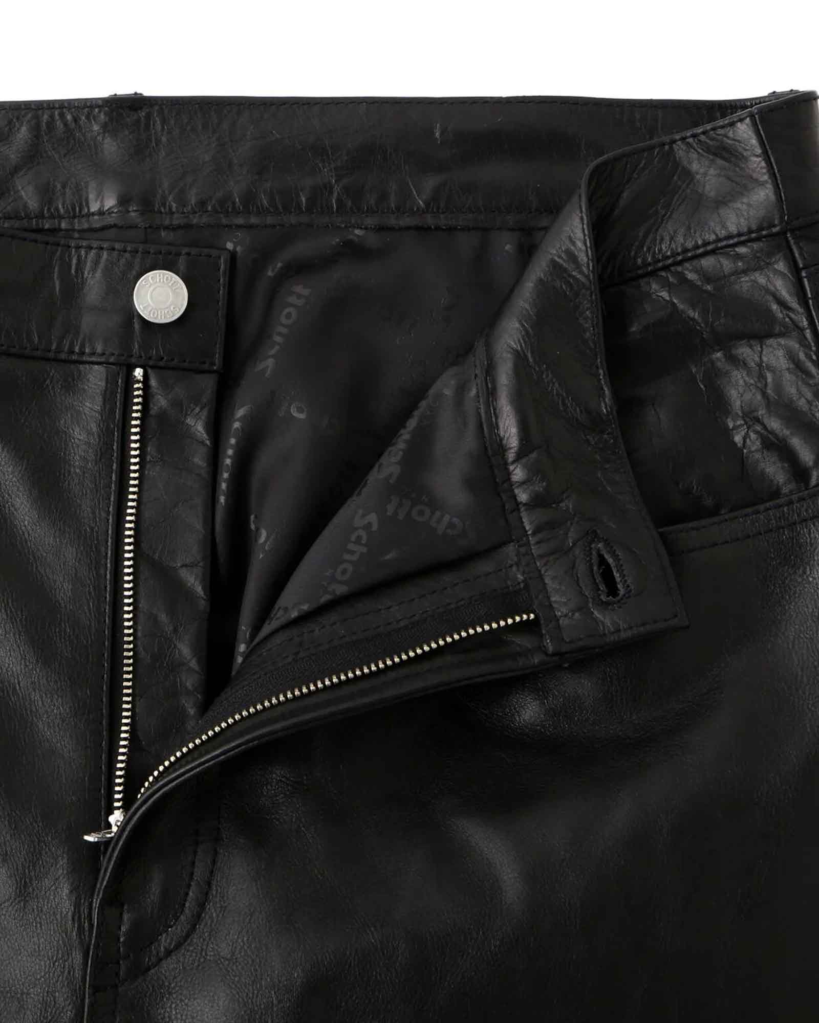 Schott・ショット - その他パンツ LOT.025 LEATHER PANTS / BLACK