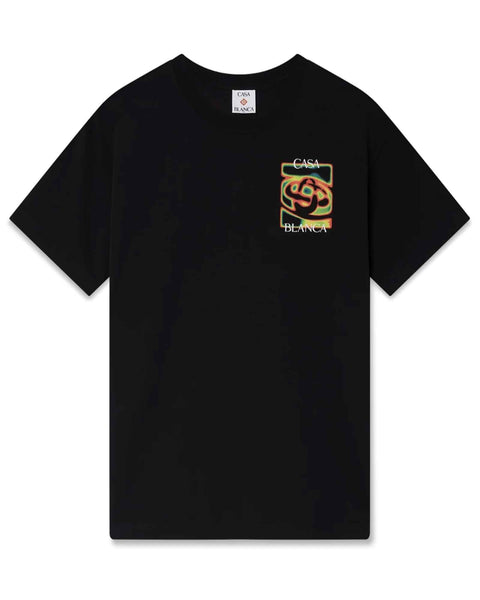 Casablanca Tシャツ CASABLANCA (カサブランカ) SS26 HEAT MAP CLASSIC T-SHIRT / BLACK
