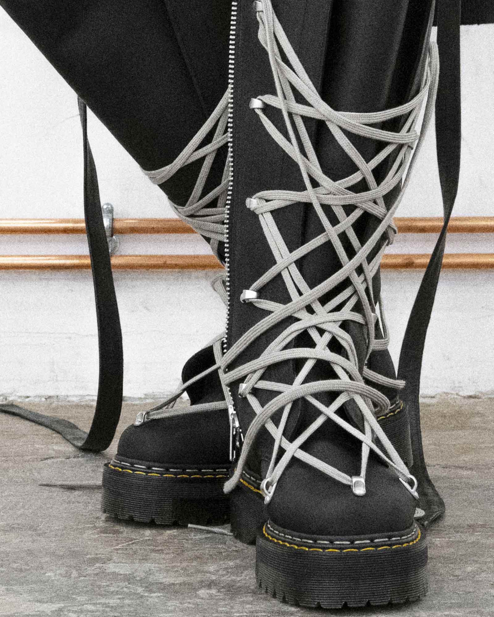 RICK OWENS・rick owens -  1B60 QUAD SOLE PENTALACE BOOT / BLACK