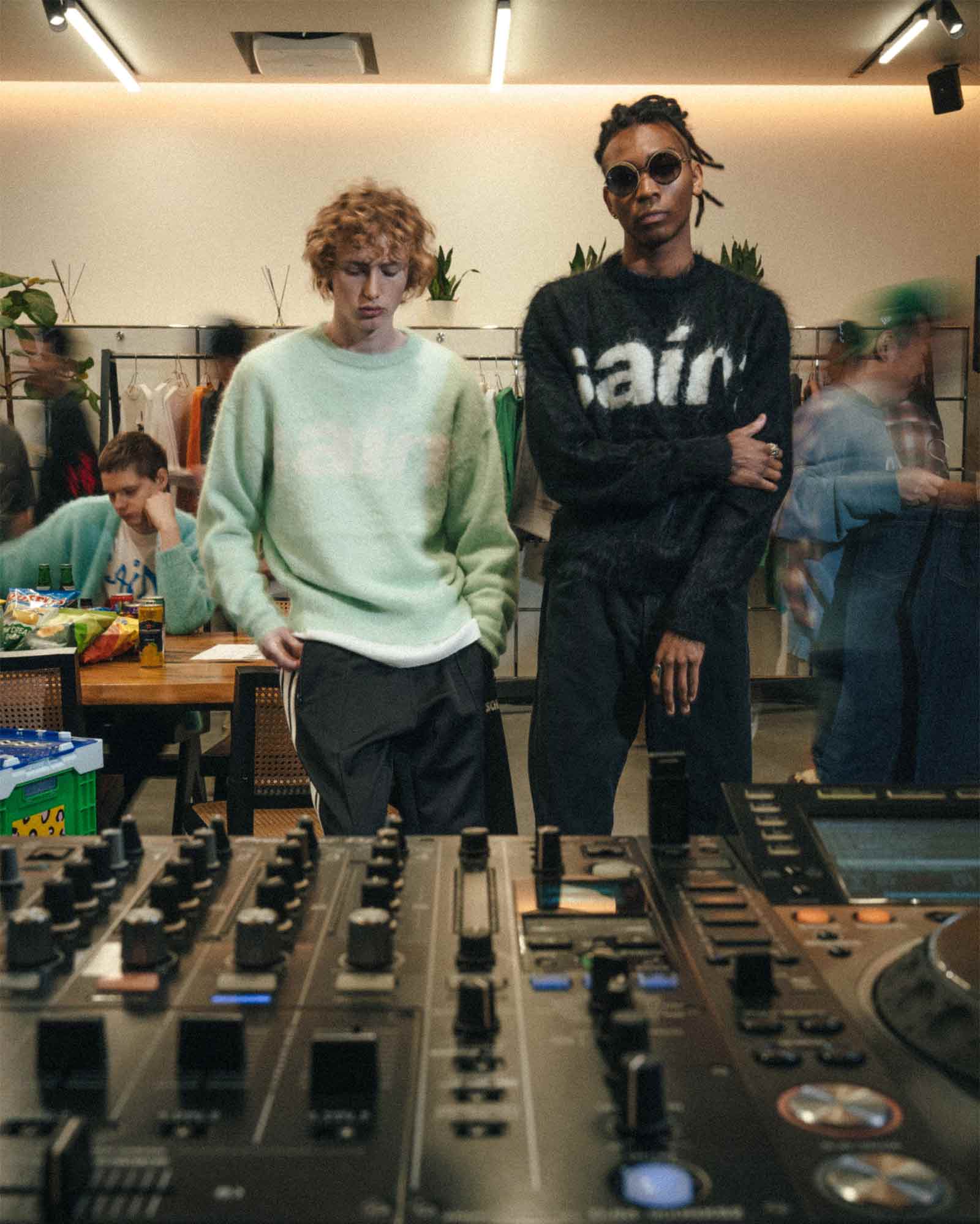 ©SAINT M××××××・セントマイケル - ニット・セーター MOHAIR CREW KNIT/SAINT / GREEN