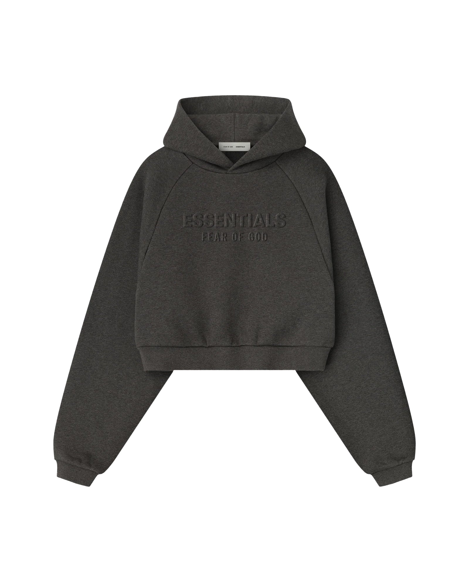 WOMENS 90'S RAGLAN HOODIE / CHARCOAL HEATHER