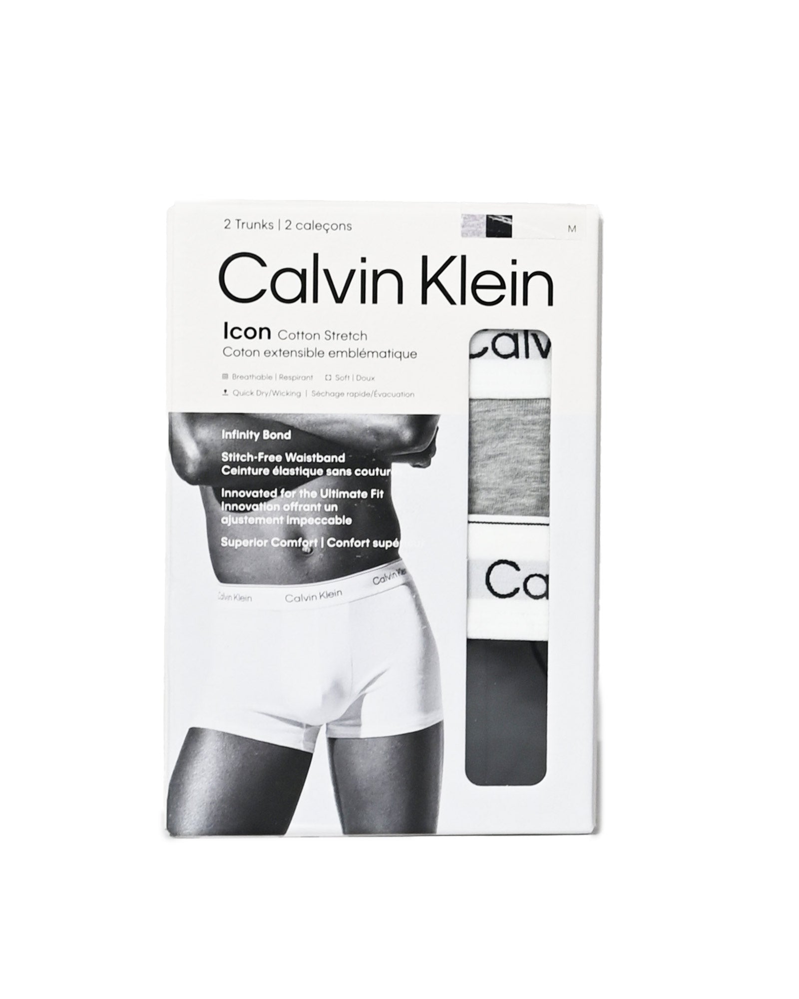 Calvin Klein・カルバン クライン - アンダーウェア TRUNK 2PK / BLACK & GRAY