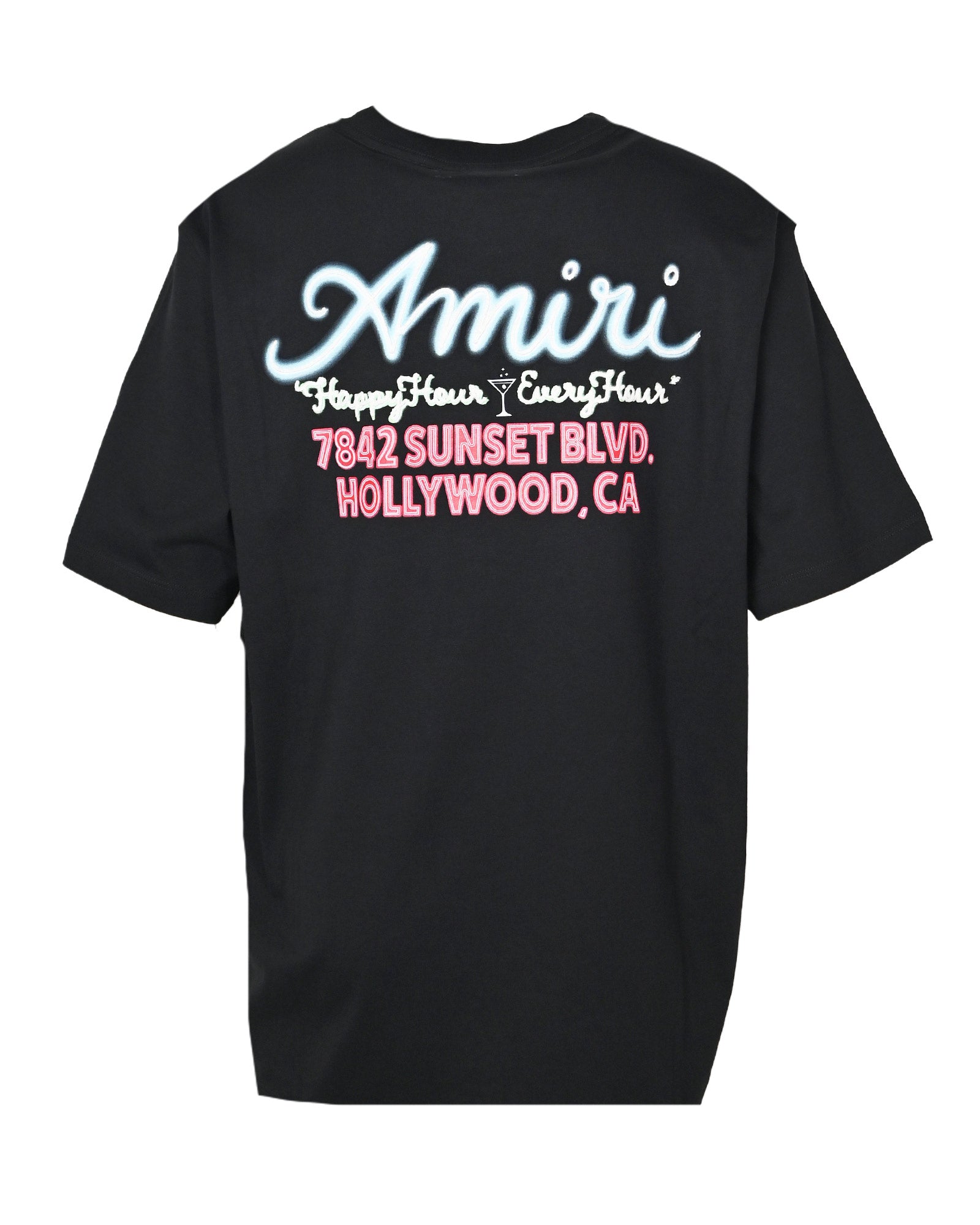 AMIRI・アミリ - Tシャツ・カットソー AMIRI NEON LIGHTS OS TEE / BLACK