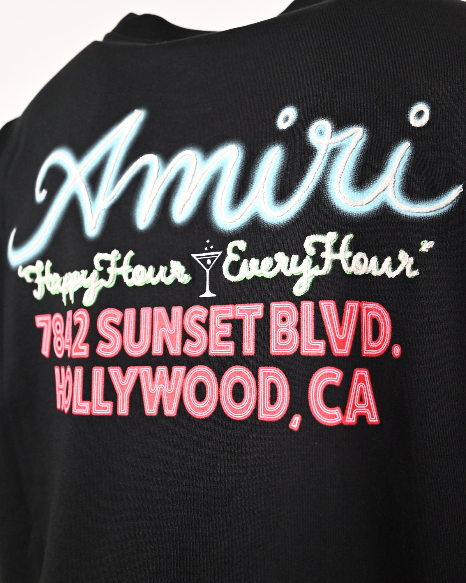 AMIRI・アミリ - Tシャツ・カットソー AMIRI NEON LIGHTS OS TEE / BLACK