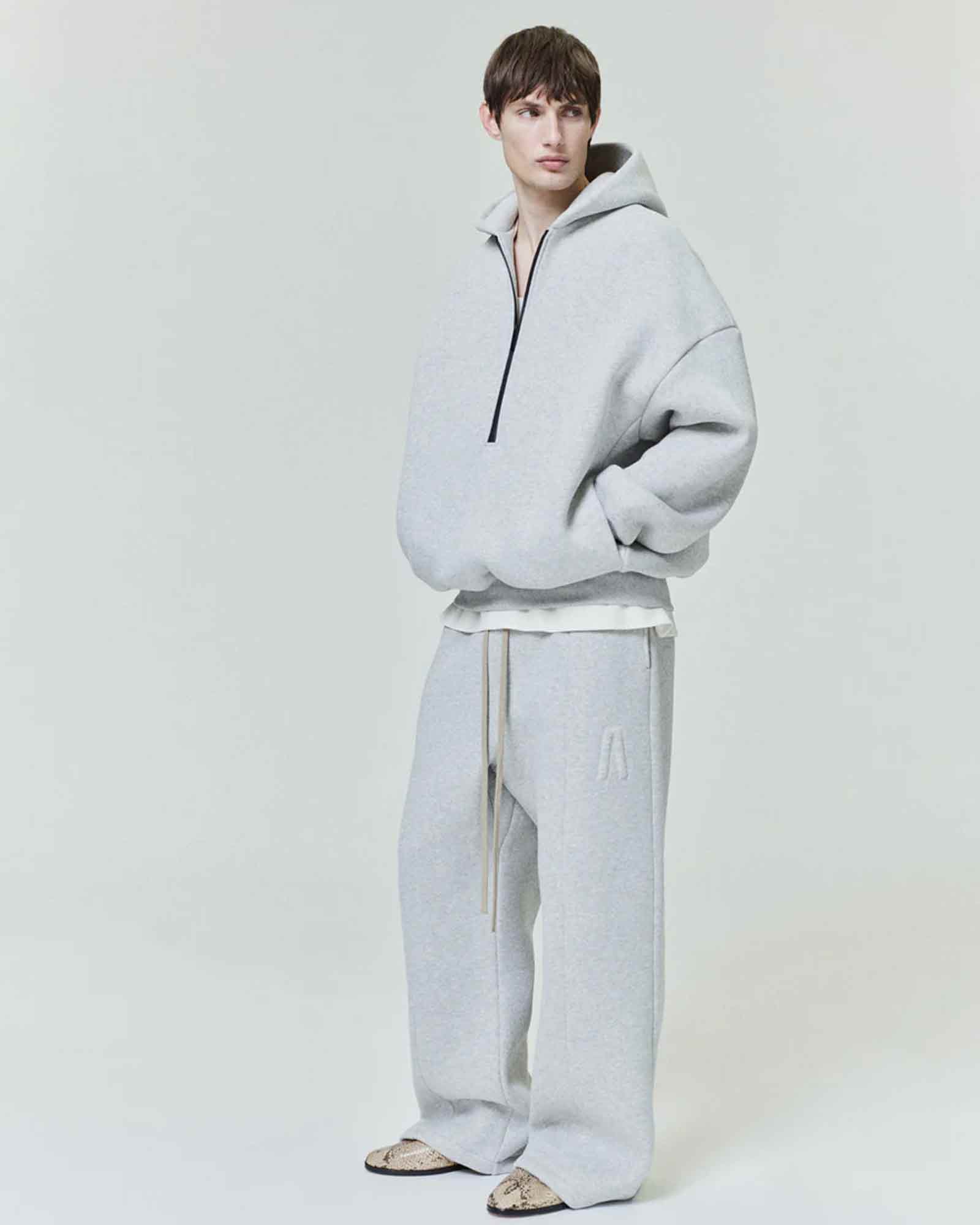 FEAR OF GOD・Fear Of got -  ATHLETIC HALFZIP HOODIE / GREY