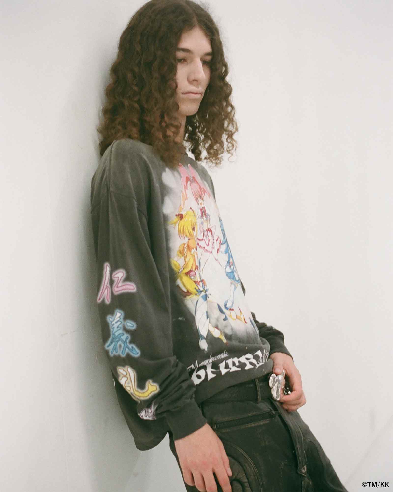 mononoke・made・モノノケメイド -  LS T-SHIRT/SUPERFLAT / BLACK