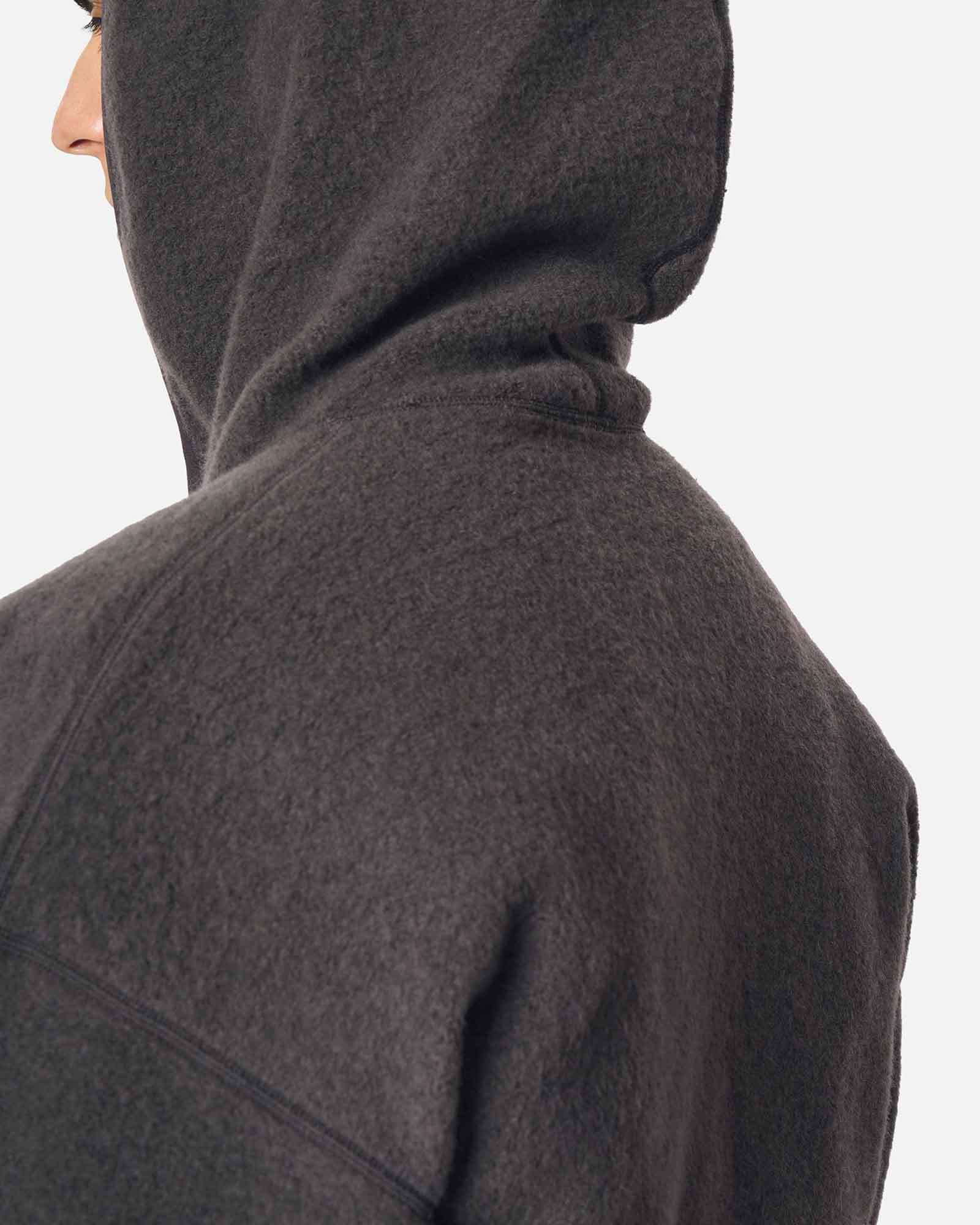 Goldwin 0・ゴールドウイン ゼロ - パーカー・フーディ WOOL FLEECE HOODIE / DARK LAVA