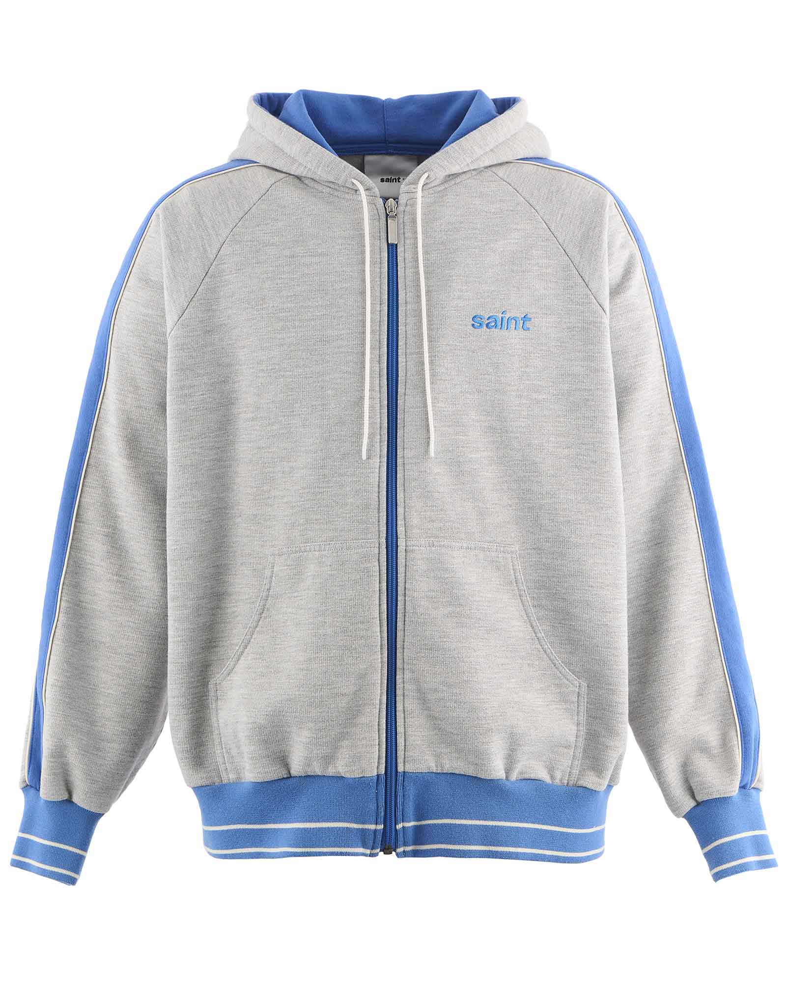 ZIP HOODIE/SIDE LINE / GRAY
