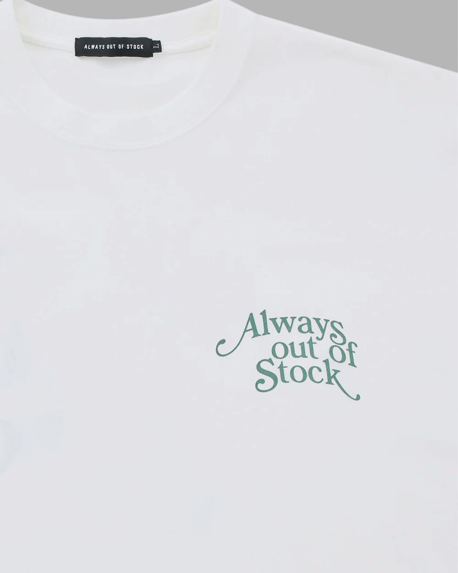 ALWAYS OUT OF STOCK・オールウェイズ アウト オブ ストック - L/S Tシャツ PLAY LOGO L/S TEE / WHITE