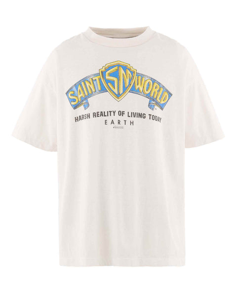 SAINT M×××××× (セントマイケル) SS26 SS T-SHIRT/SAINT WORLD/WHITE